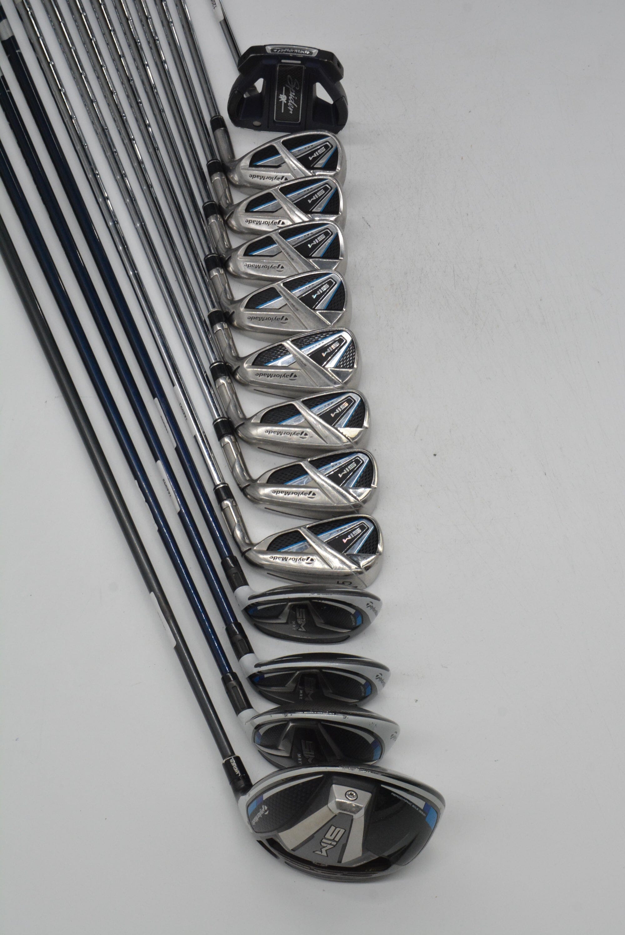 TaylorMade SIM Max Mixed Full Set S Flex +1.75" Golf Clubs GolfRoots 