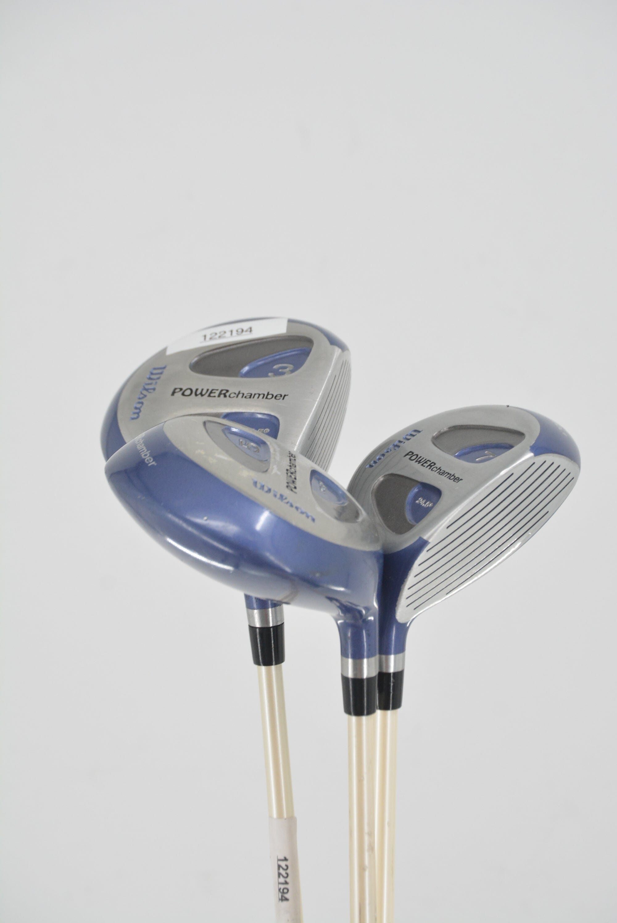 Women's Wilson Power Chamber 3W, 5W, 7W Wood Set W Flex Golf Clubs GolfRoots 