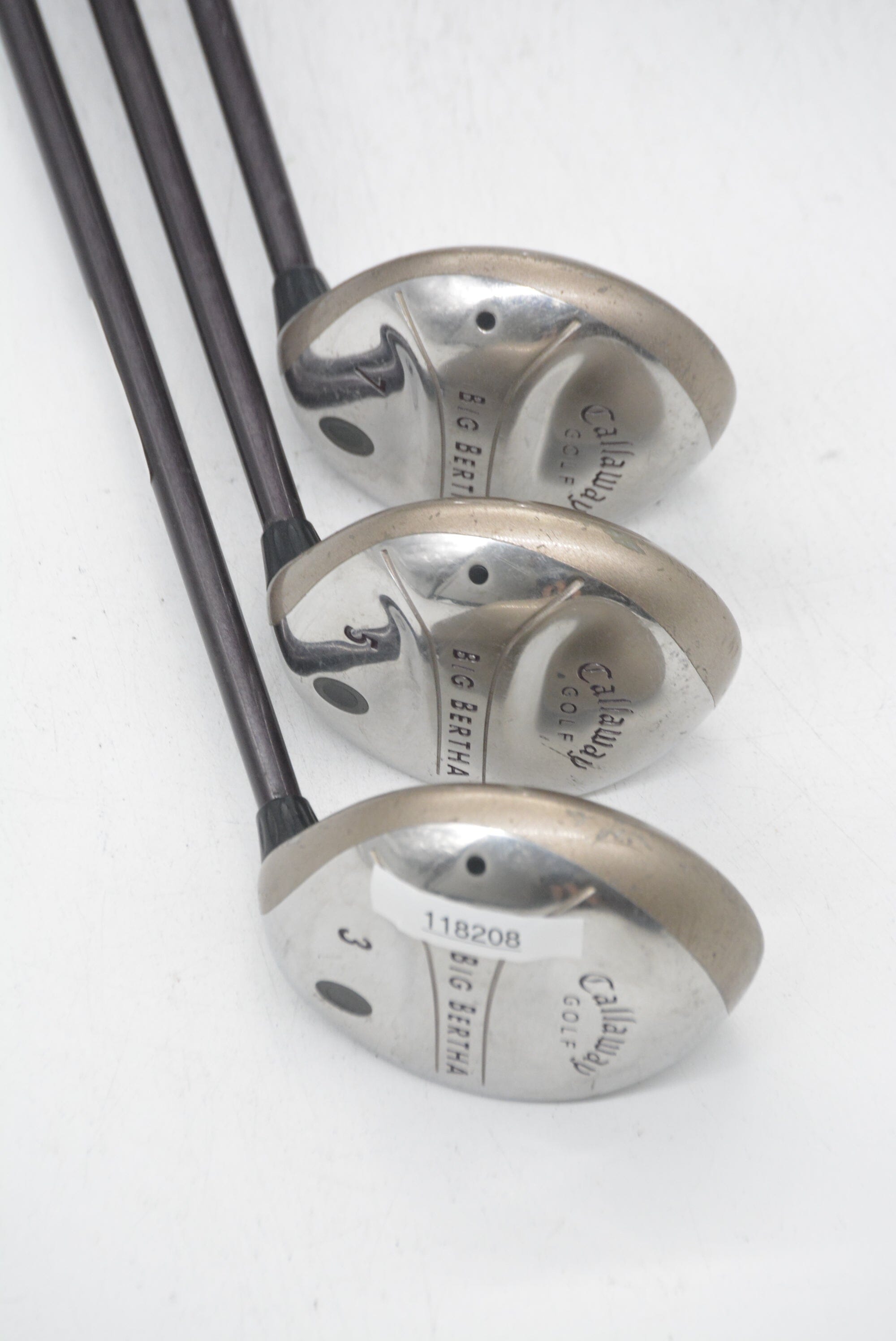 Women's Callaway Original Big Bertha 3W, 5W, 7W Wood Set W Flex Golf Clubs GolfRoots 
