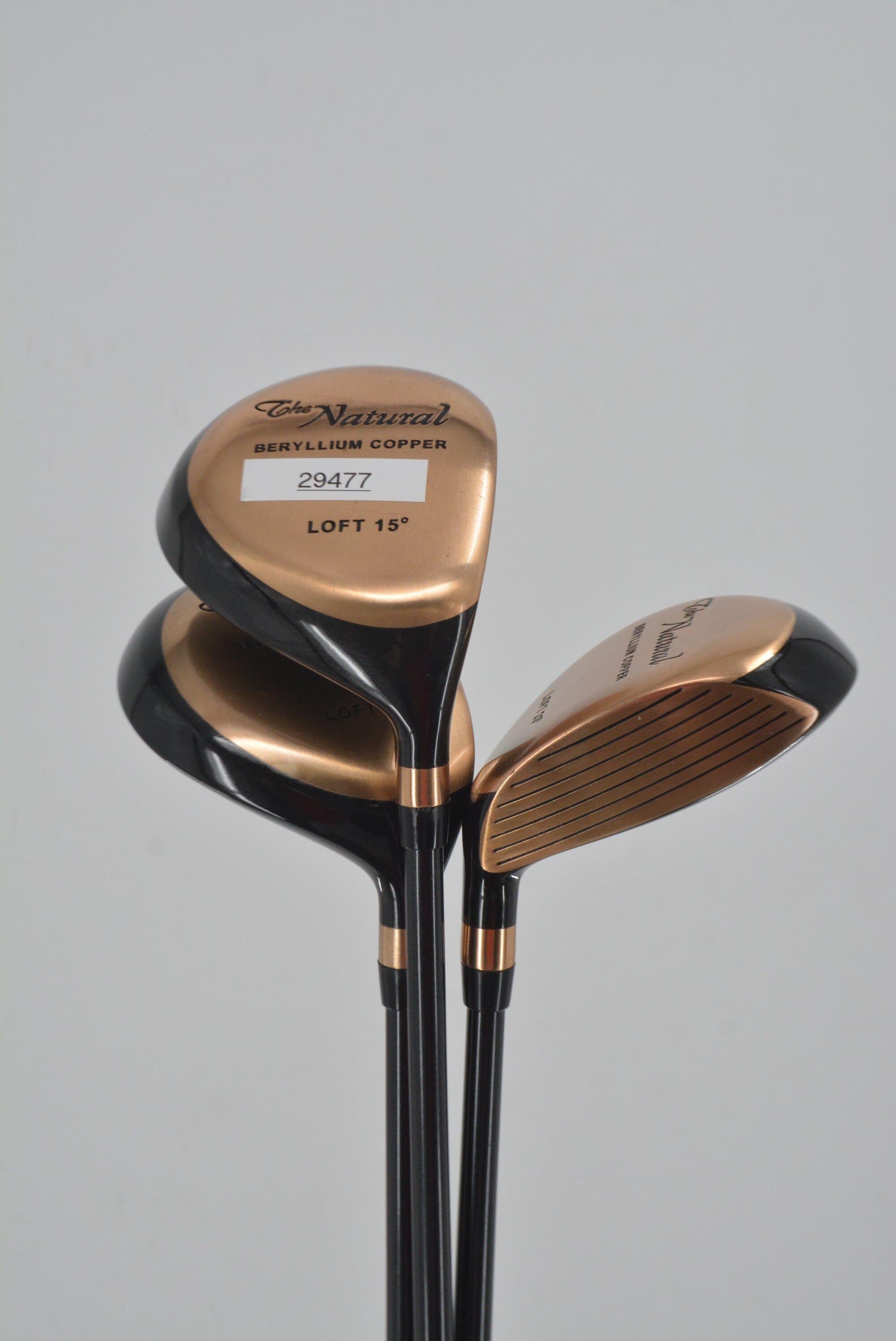 Natural Golf Beryllium Copper 3W, 7W, 9W Wood Set SR Flex Golf Clubs GolfRoots 