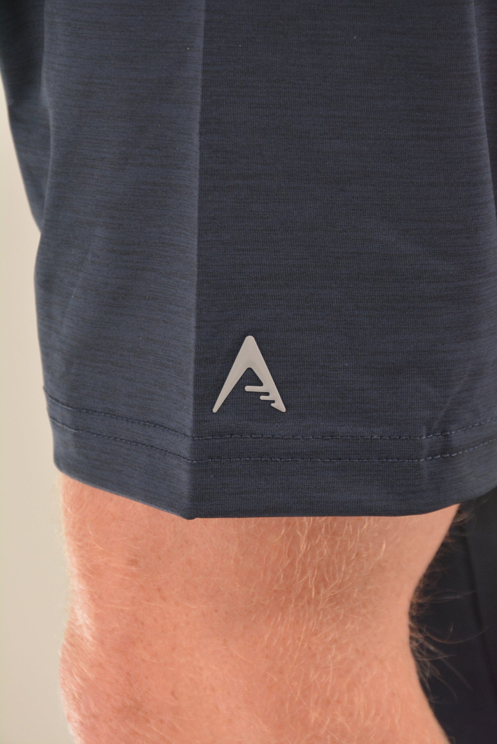 GolfRoots Navy Heathered Polo GolfRoots 