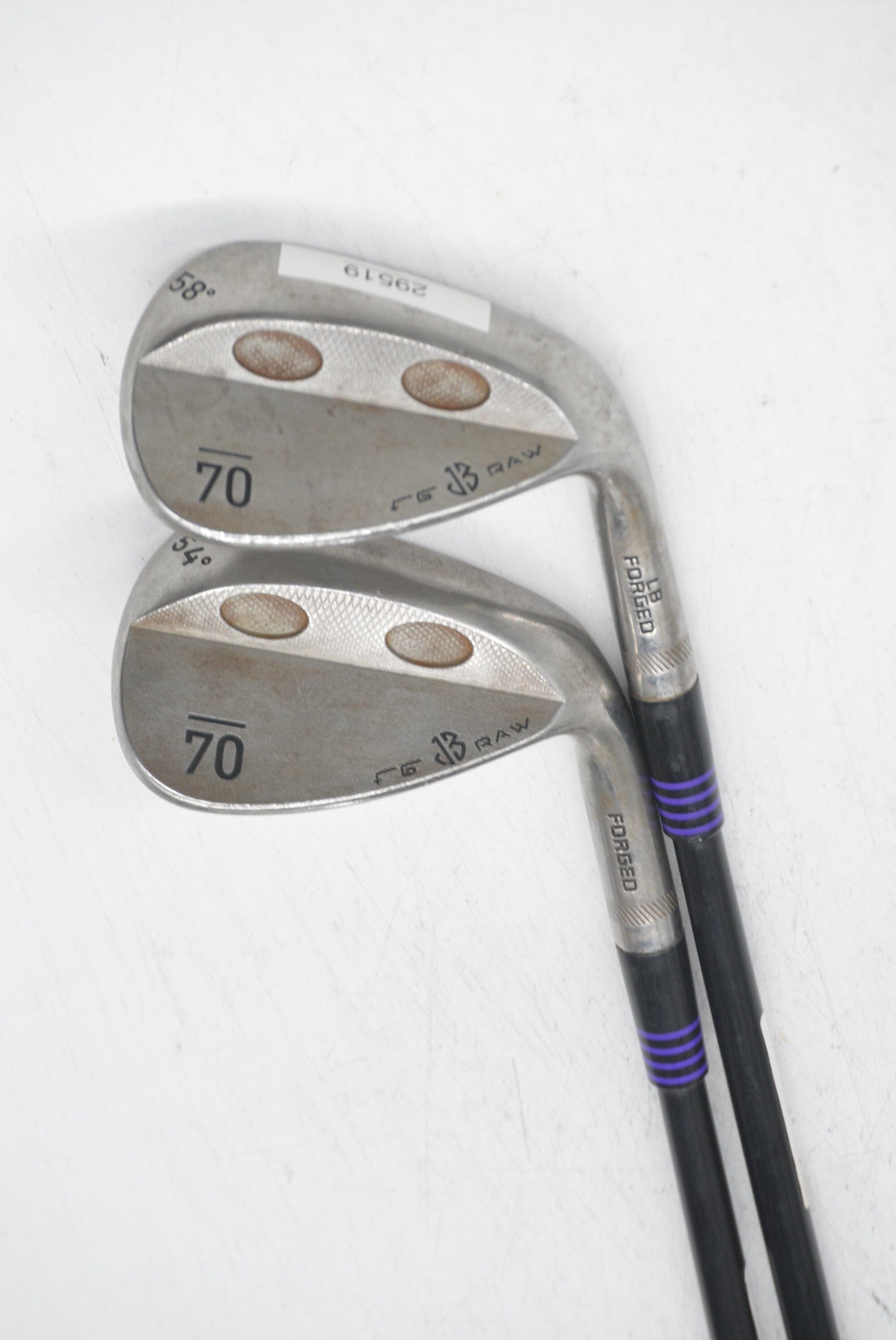 Sub 70 JB Full Groove Raw 54 & 58 Degree Wedge Set S Flex Golf Clubs GolfRoots 