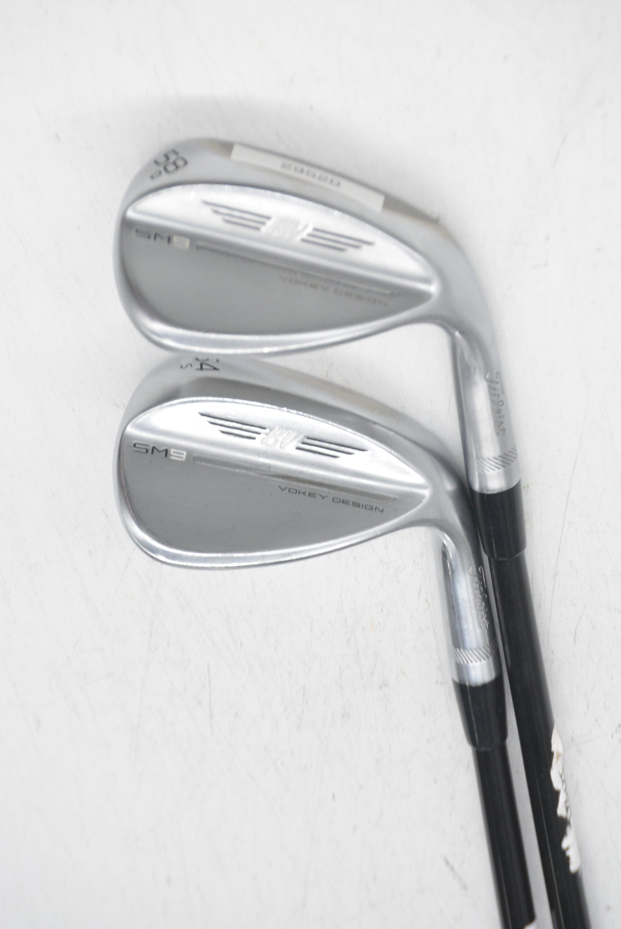 Titleist Vokey SM9 Brushed Steel 54 & 58 Degree Wedge Set S Flex Golf Clubs GolfRoots 