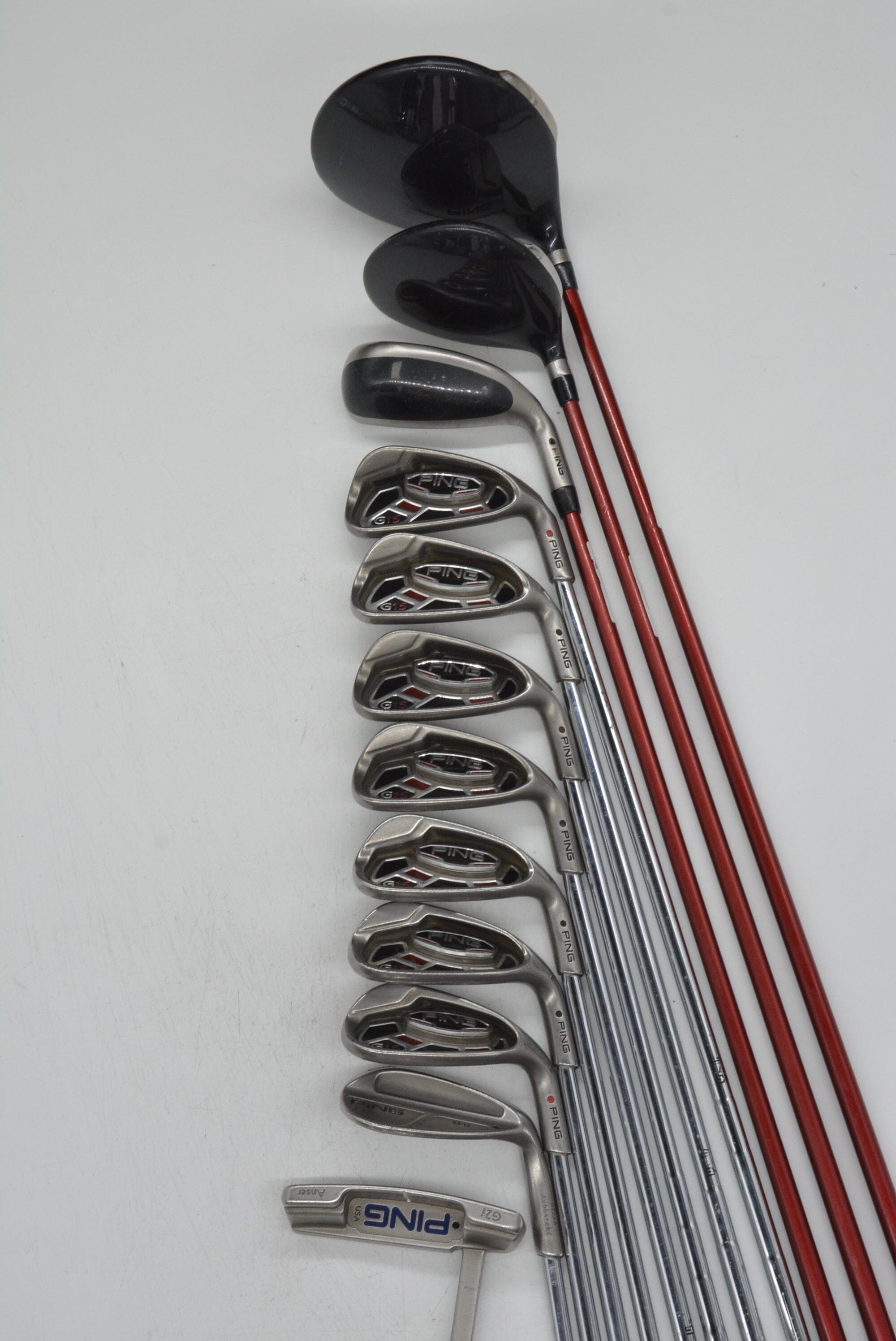 Ping G15 Mixed Full Set R Flex Std Length Golf Clubs GolfRoots 