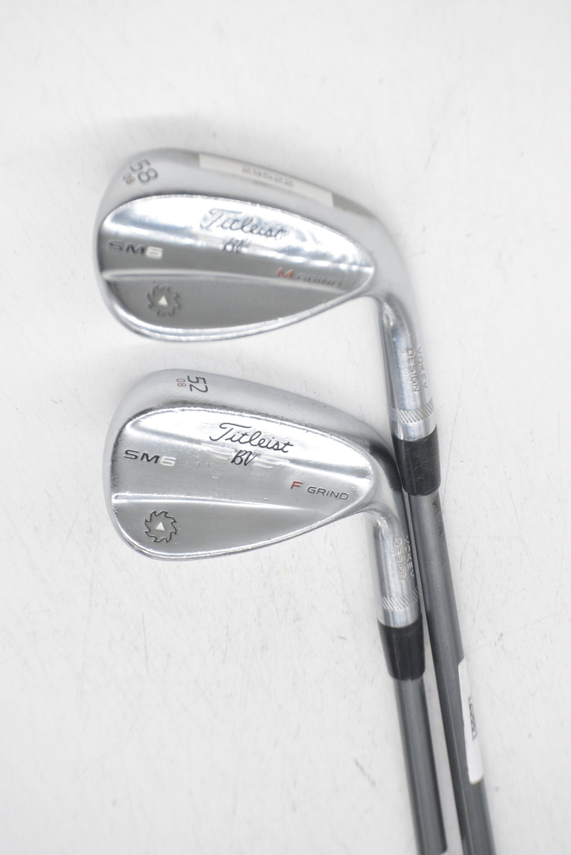 Titleist Vokey SM6 Tour Chrome 52 & 58 Degree Wedge Set S Flex Golf Clubs GolfRoots 