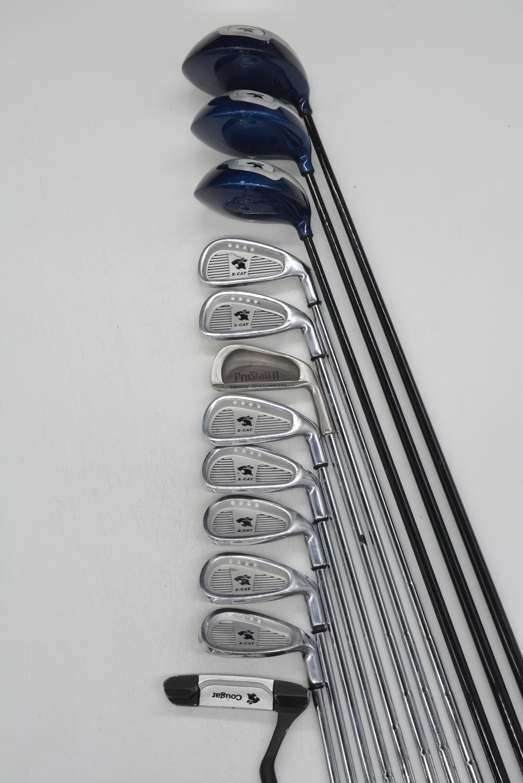 Cougar X-Cat Mixed Full Set R Flex -0.25" Golf Clubs GolfRoots 