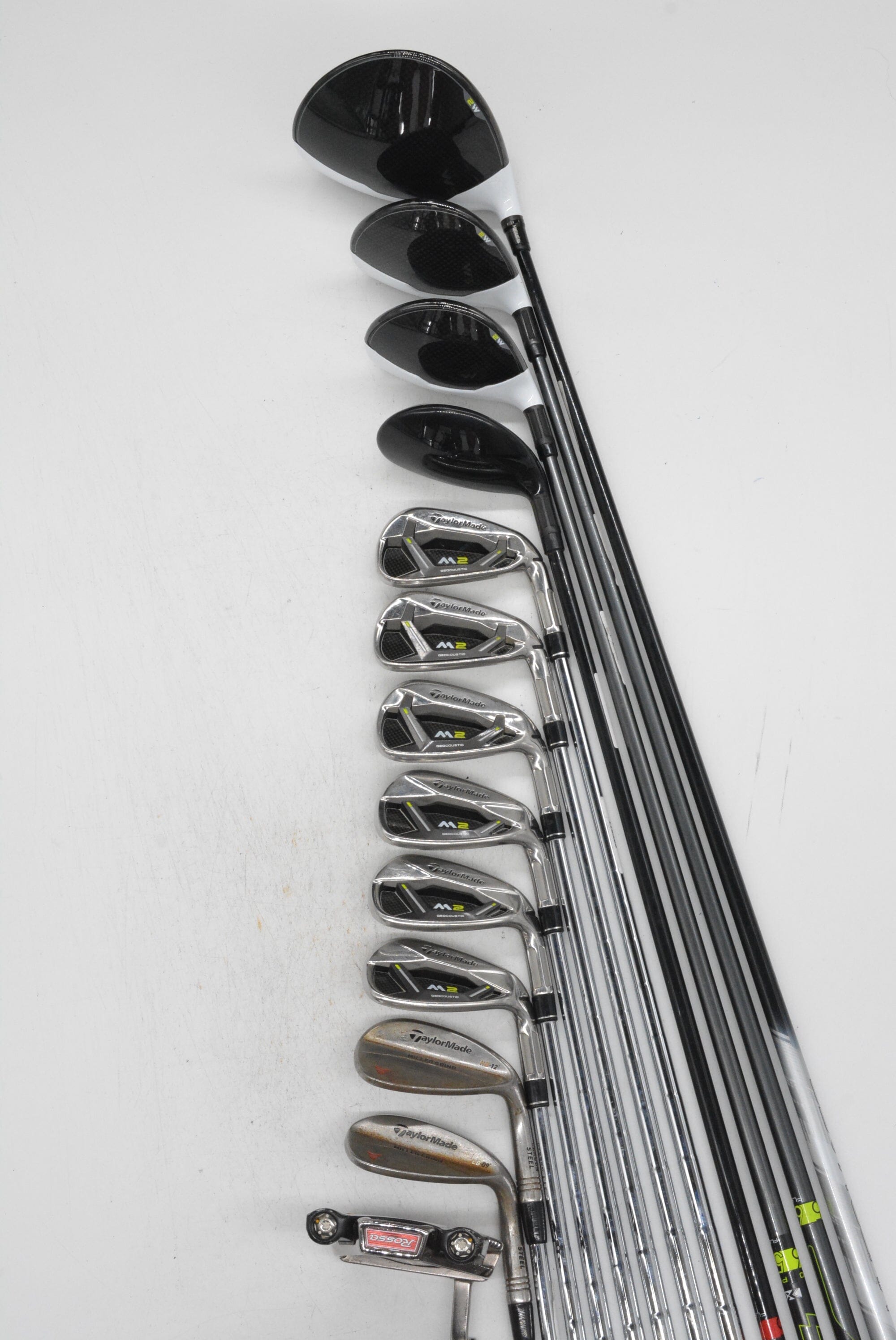 TaylorMade M2 2017 Mixed Full Set S Flex +0.75" Golf Clubs GolfRoots 