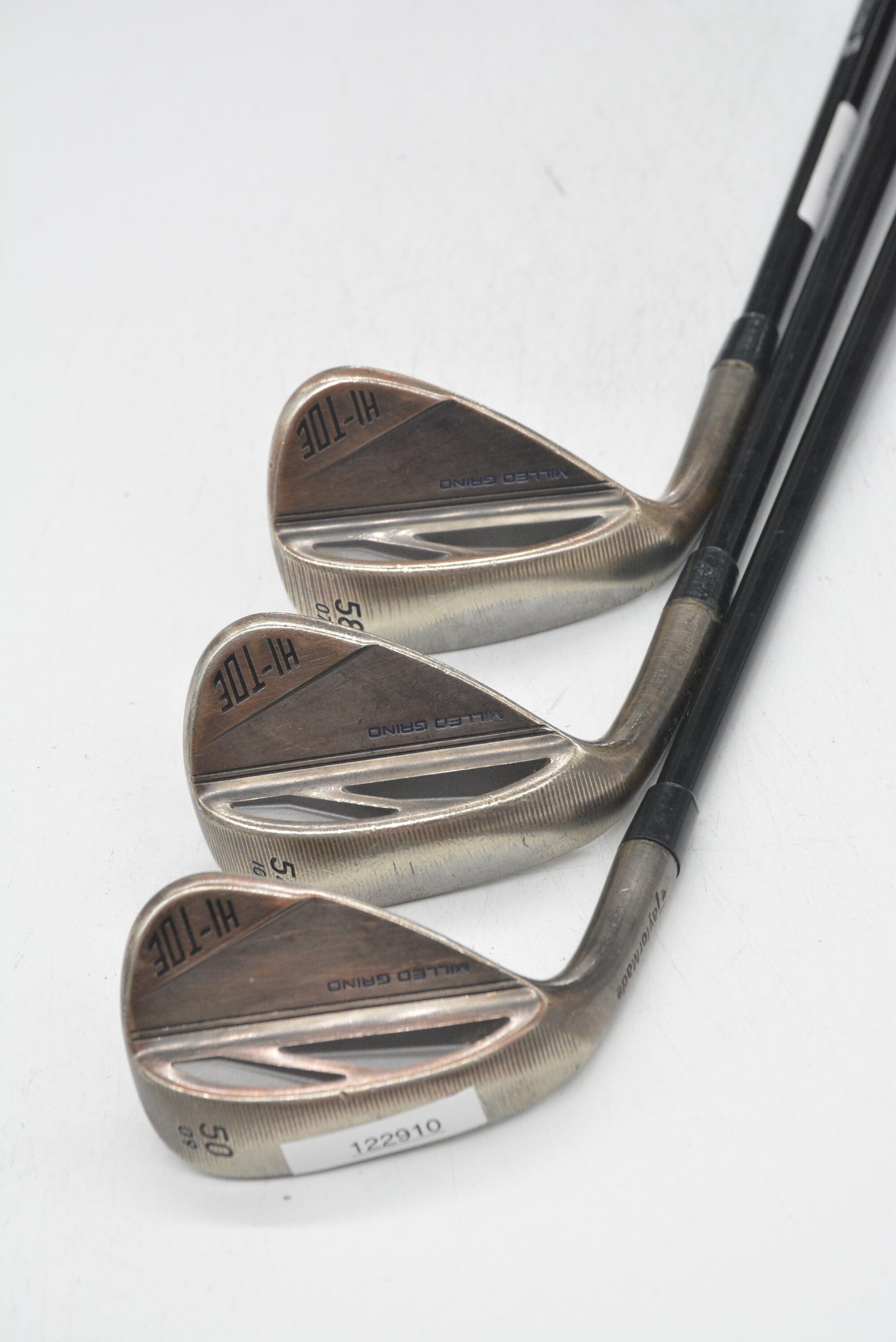 Lefty TaylorMade Hi Toe 3 Copper 50, 54, 58 Degree Wedge Set Wedge Flex Golf Clubs GolfRoots 
