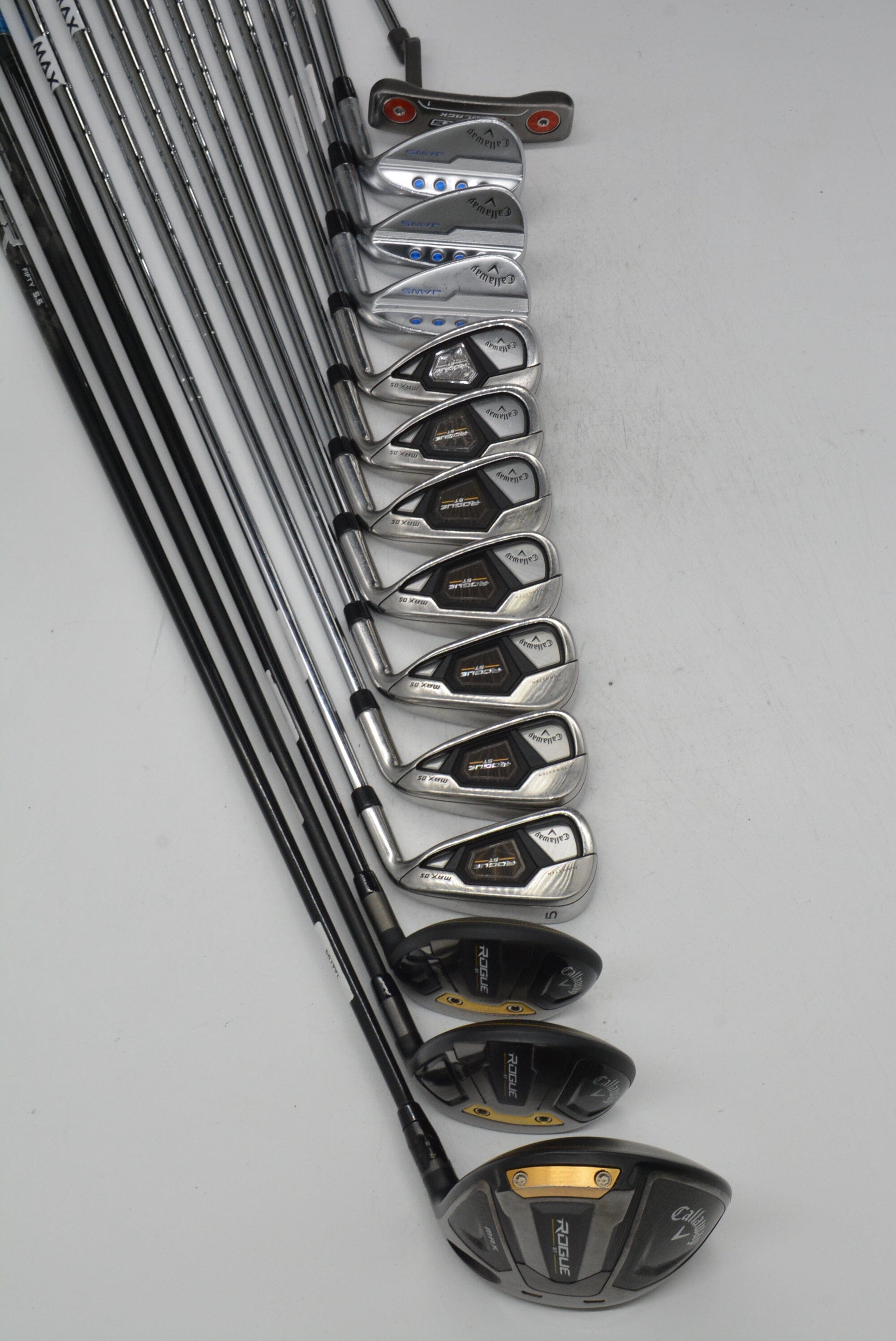 Callaway Rogue ST Max OS Mixed Full Set R Flex -0.25" Golf Clubs GolfRoots 