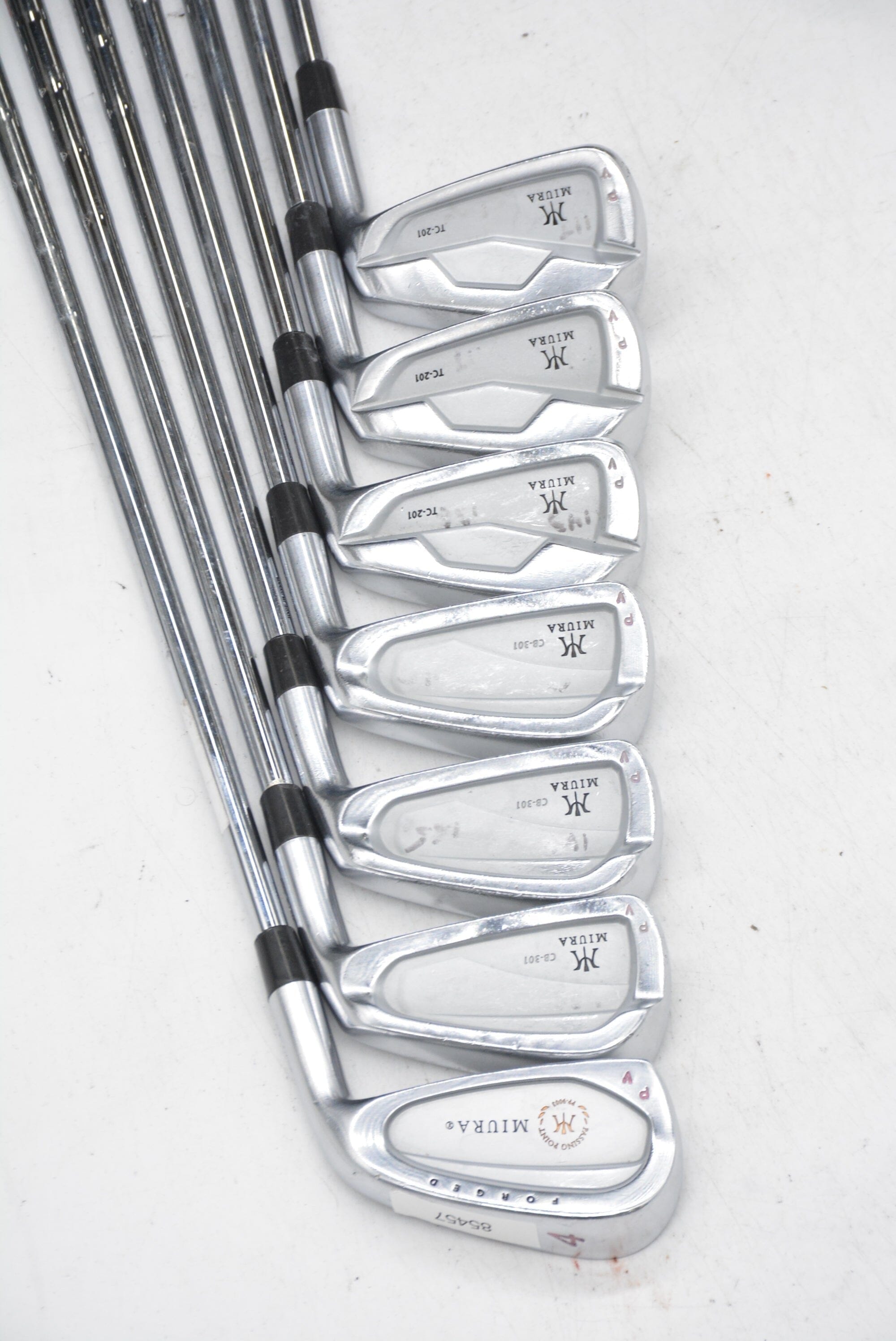 Miura PP-9003/CB 301/TC 201 4-PW Iron Set S Flex Std Length