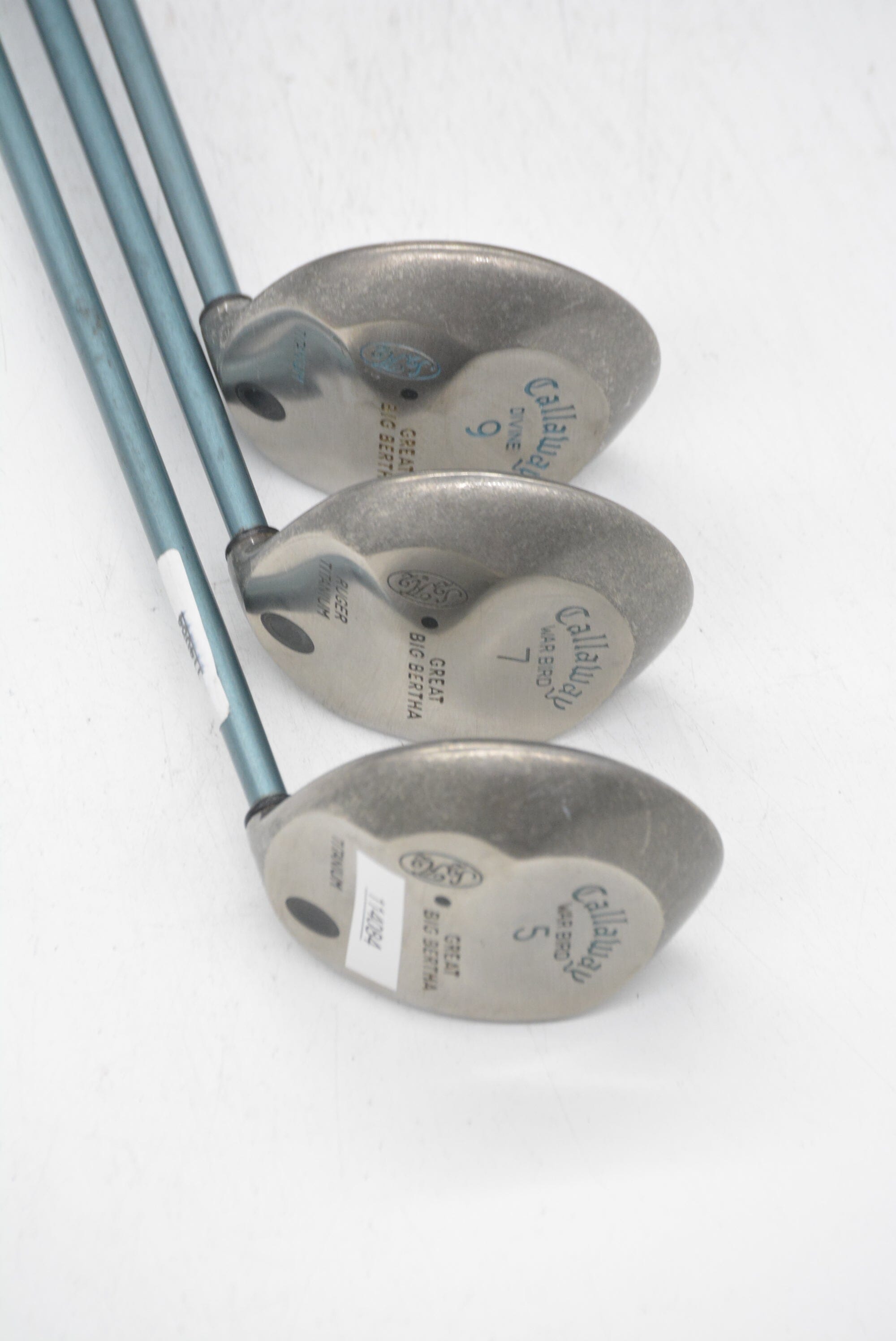 Women's Callaway Original Great Big Bertha 5W, 7W, 9W Wood Set W Flex Golf Clubs GolfRoots 