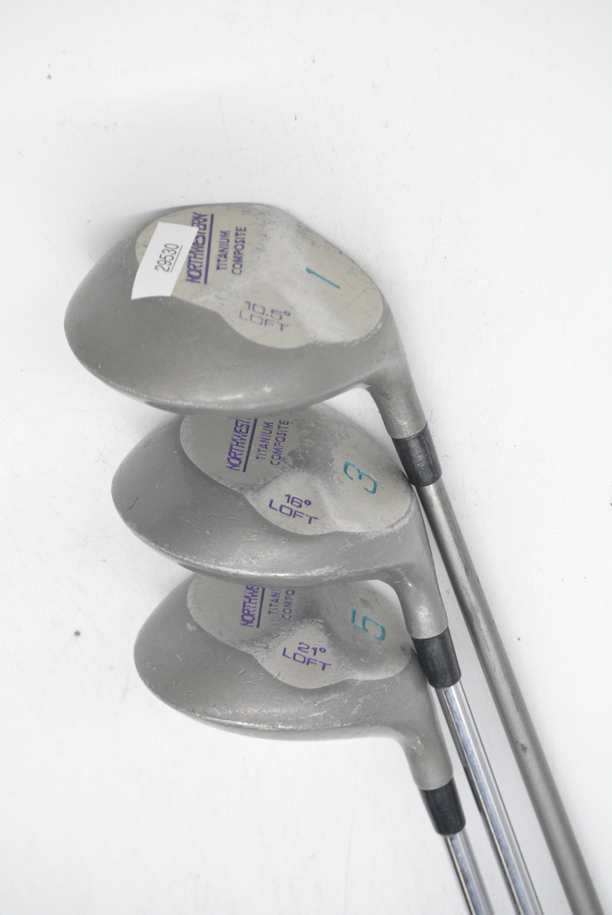 Women's Northwestern TI Composite D, 3W, 5W Wood Set W Flex Golf Clubs GolfRoots 