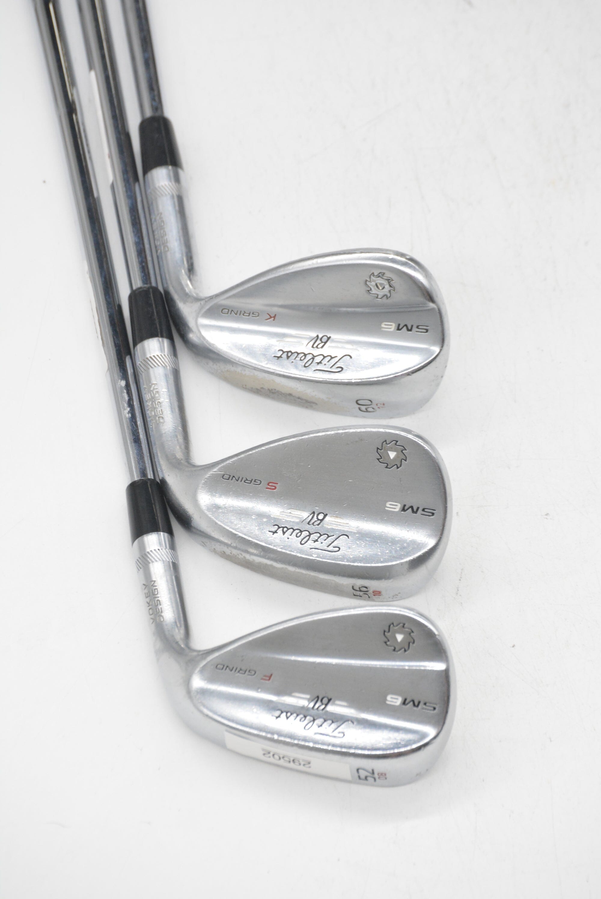 Titleist Vokey SM6 Tour Chrome 52, 56, 60 Degree Wedge Set Wedge Flex Golf Clubs GolfRoots 