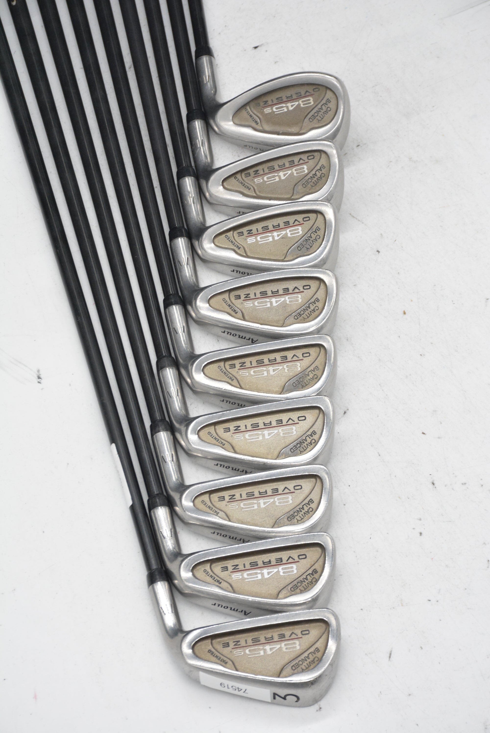 Tommy Armour 845S Oversize 3-PW, SW Iron Set R Flex -0.25" Golf Clubs GolfRoots 