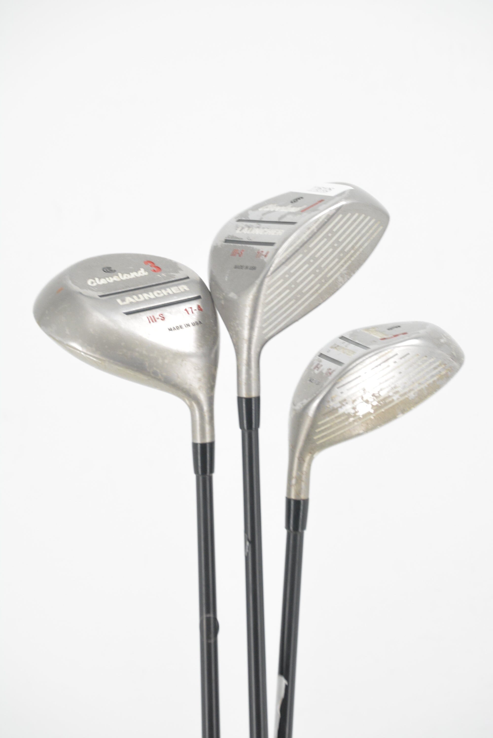 Cleveland Launcher Old D, 3W, 5W S Flex Golf Clubs GolfRoots 