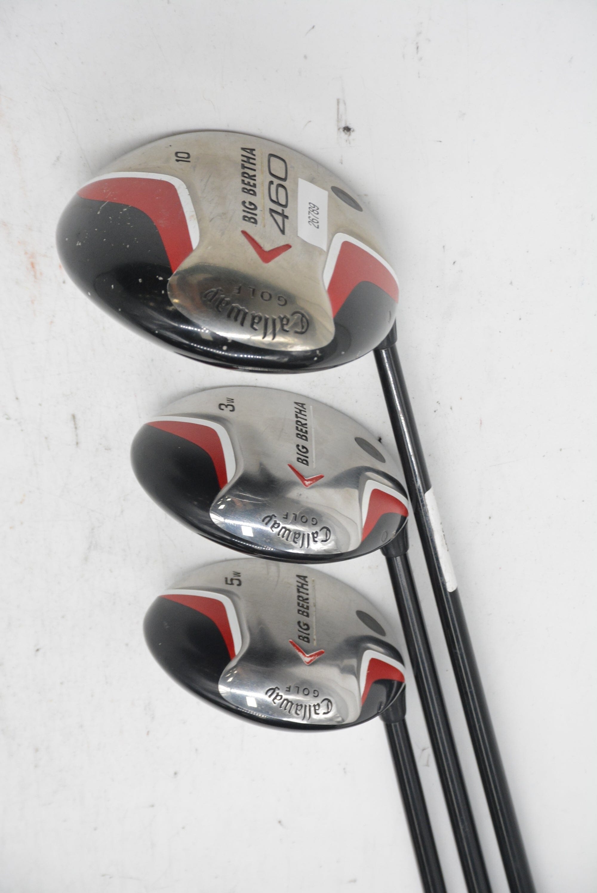 Callaway Big Bertha 460 D, 3W, 5W Wood Set R Flex Golf Clubs GolfRoots 