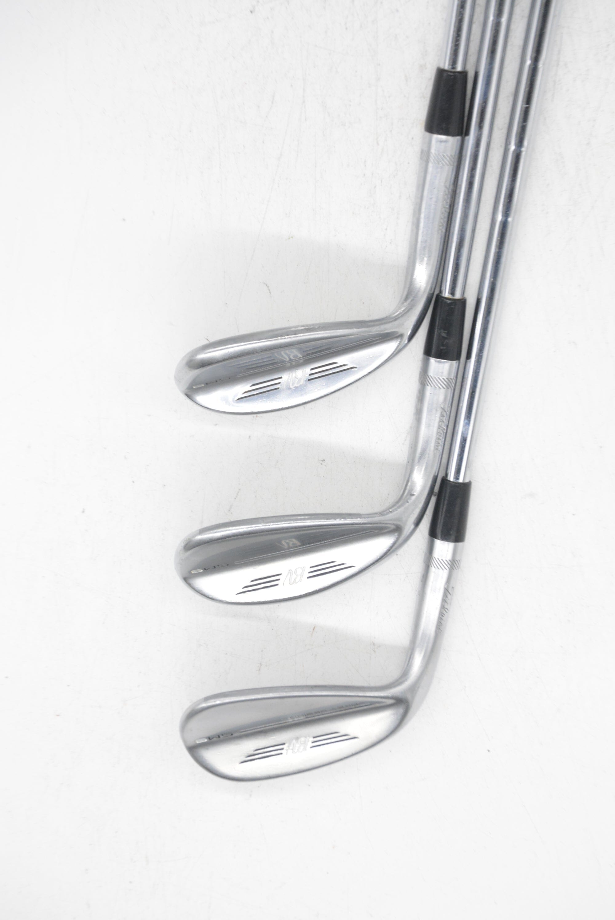 Lefty Titleist Vokey SM9 Tour Chrome 50, 54, 60 Degree Wedge Set S Flex Golf Clubs GolfRoots 