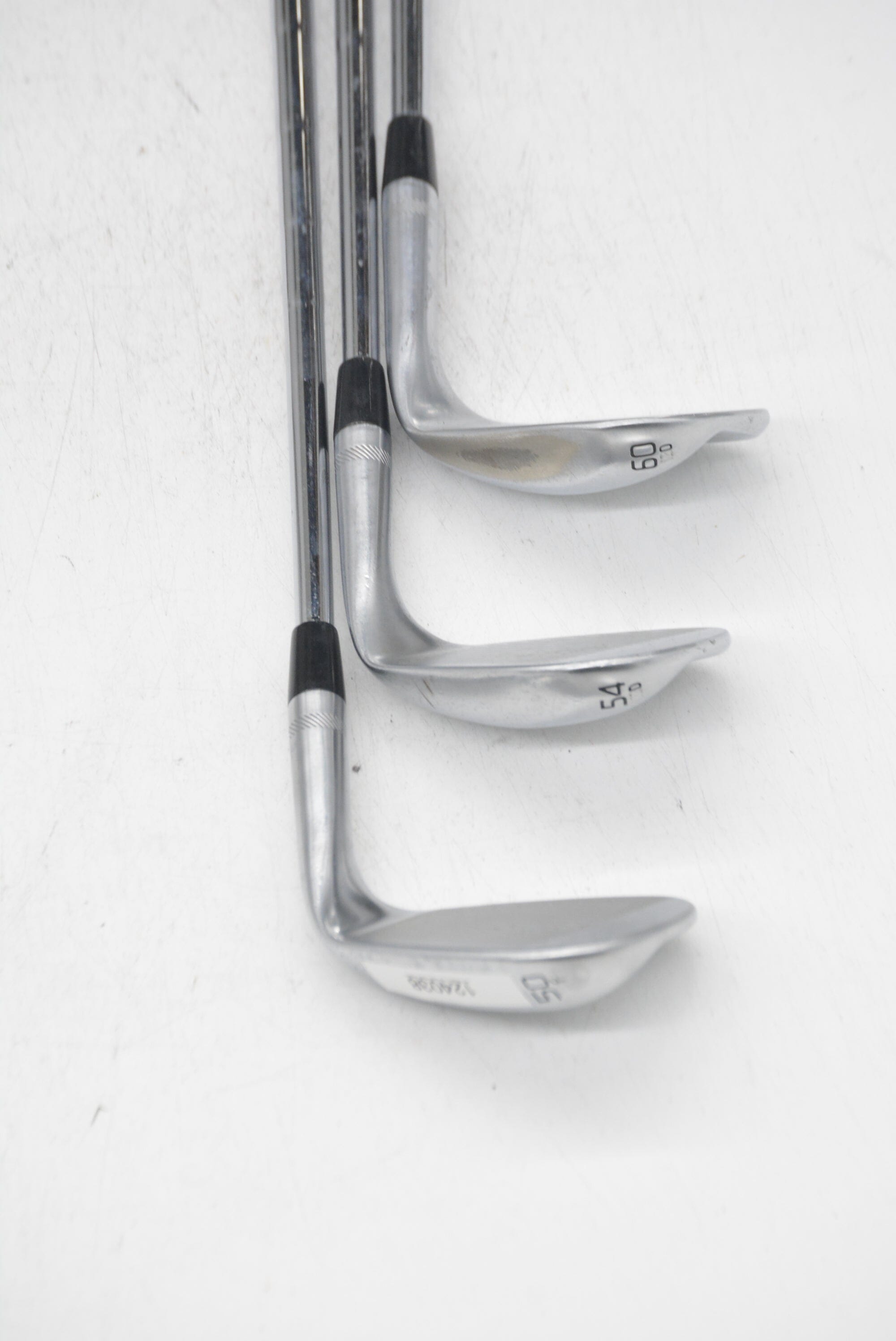 Lefty Titleist Vokey SM9 Tour Chrome 50, 54, 60 Degree Wedge Set S Flex Golf Clubs GolfRoots 