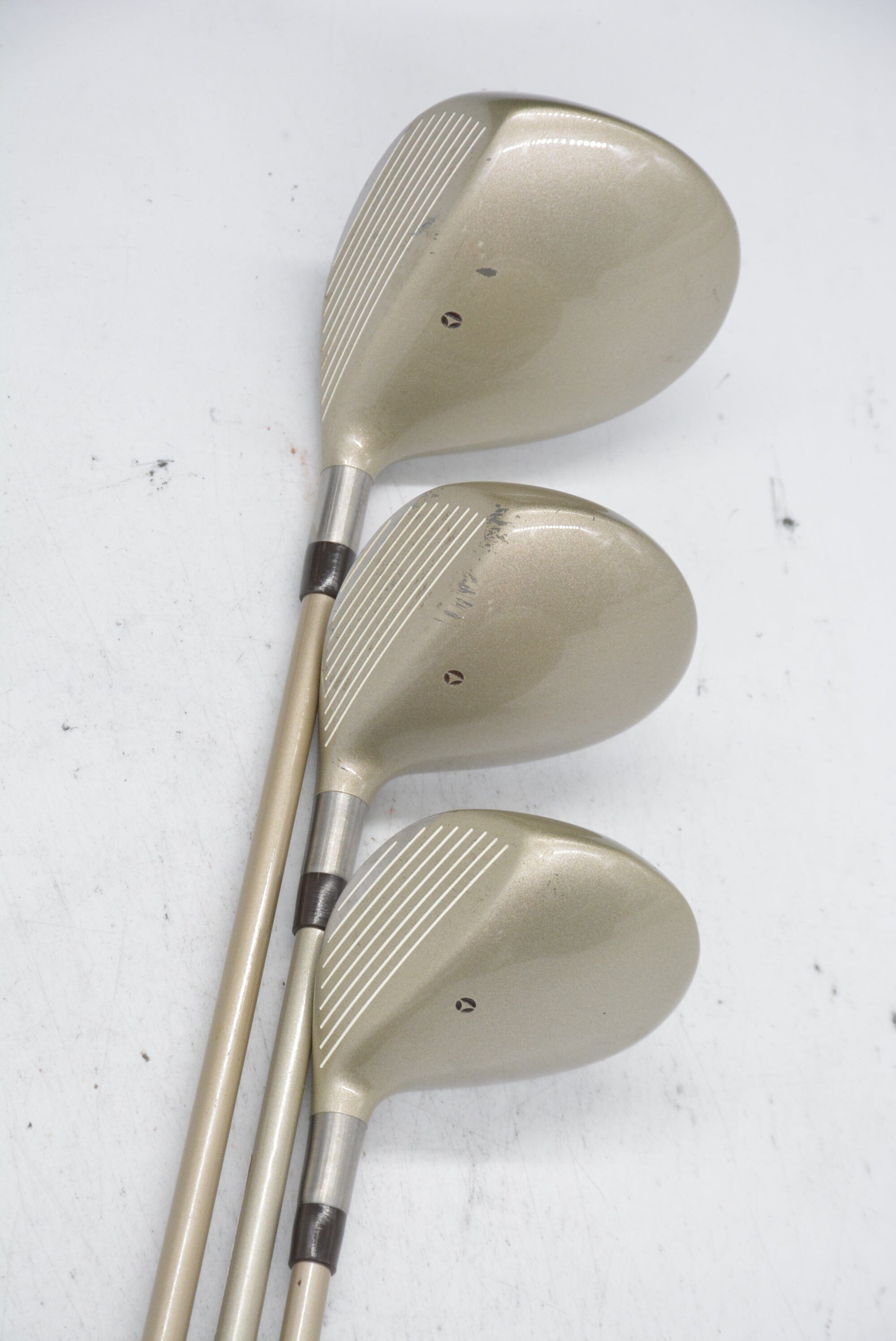 Women's TaylorMade Titanium D, 3W, 5W Wood Set W Flex Golf Clubs GolfRoots 