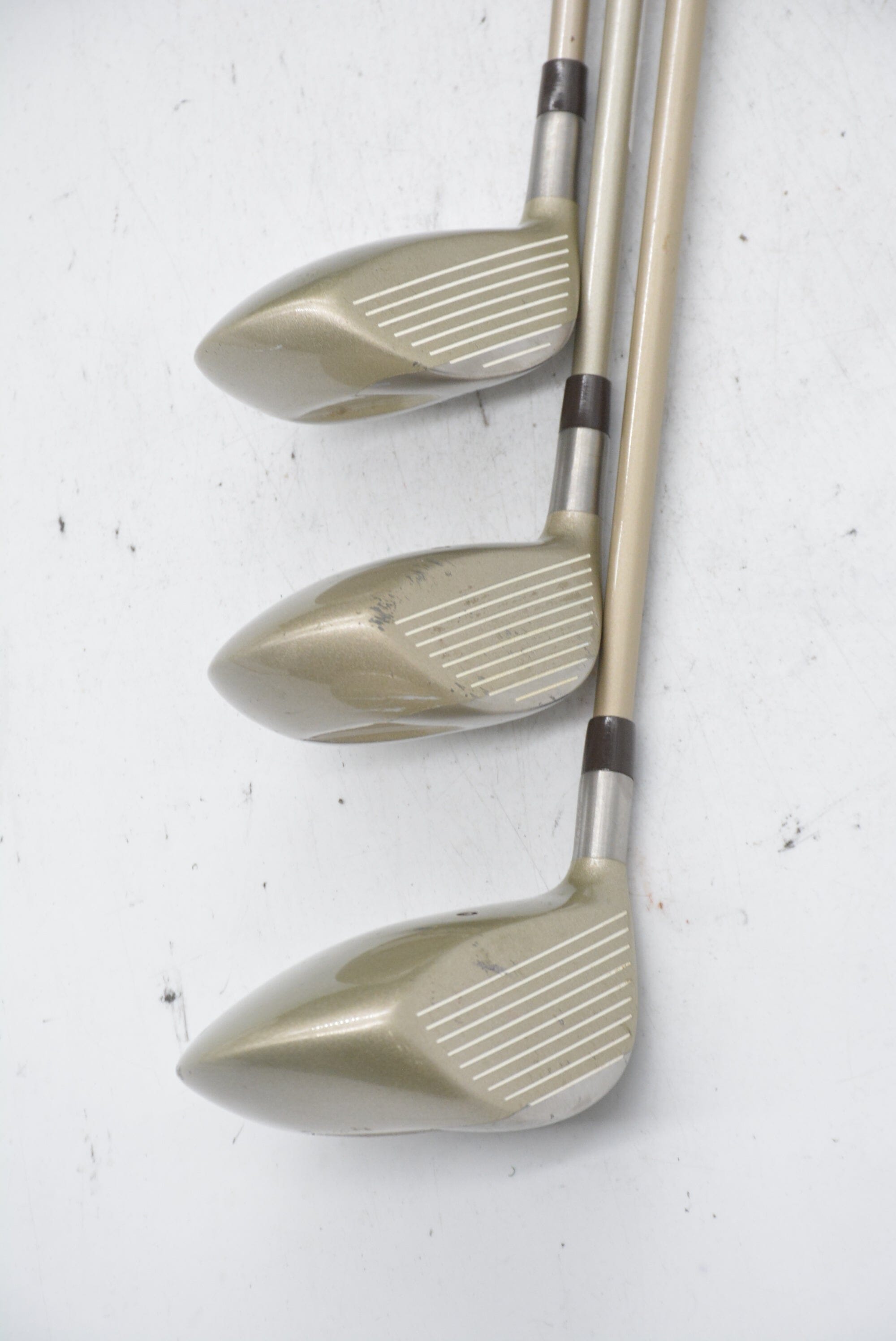 Women's TaylorMade Titanium D, 3W, 5W Wood Set W Flex Golf Clubs GolfRoots 