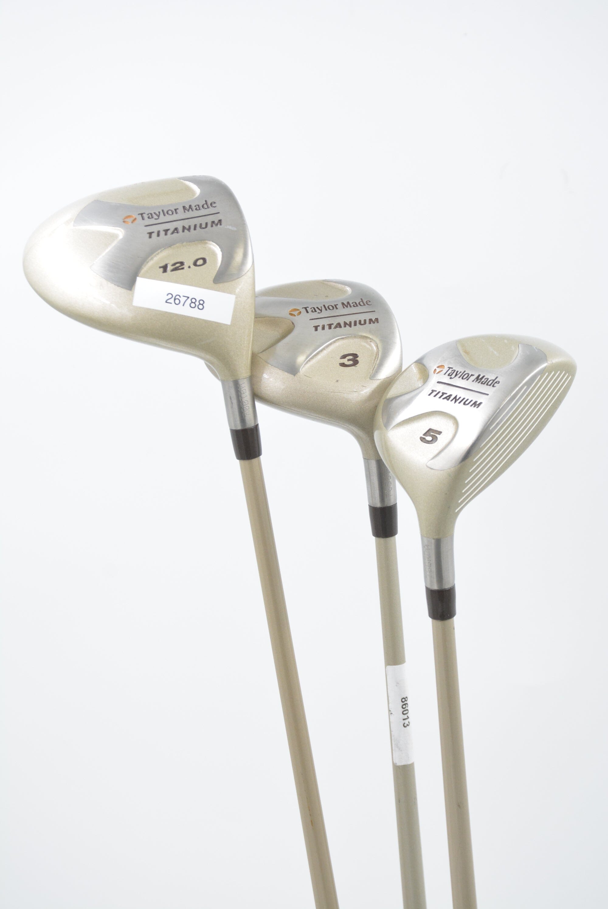 Women's TaylorMade Titanium D, 3W, 5W Wood Set W Flex Golf Clubs GolfRoots 