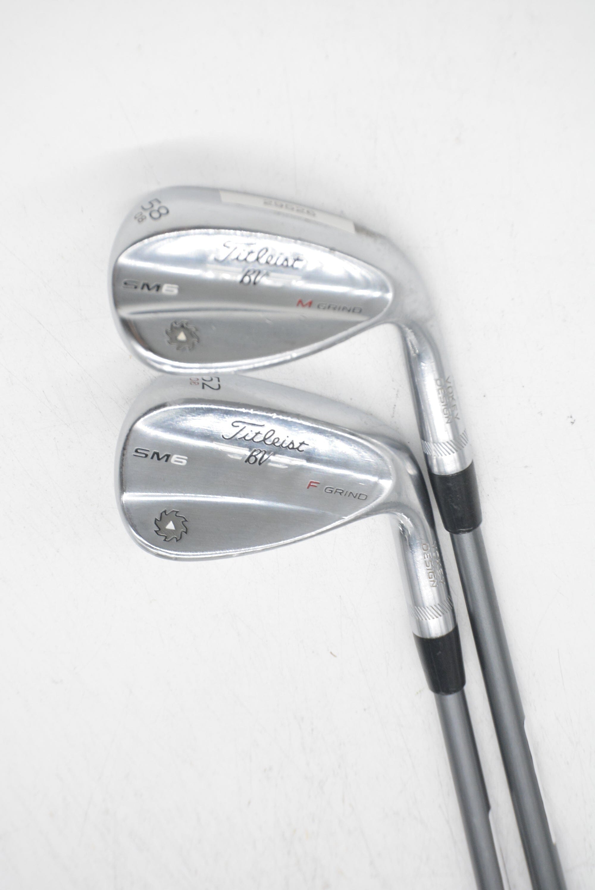 Titleist Vokey SM6 Tour Chrome 52 & 58 Degree Wedge Set S Flex Golf Clubs GolfRoots 