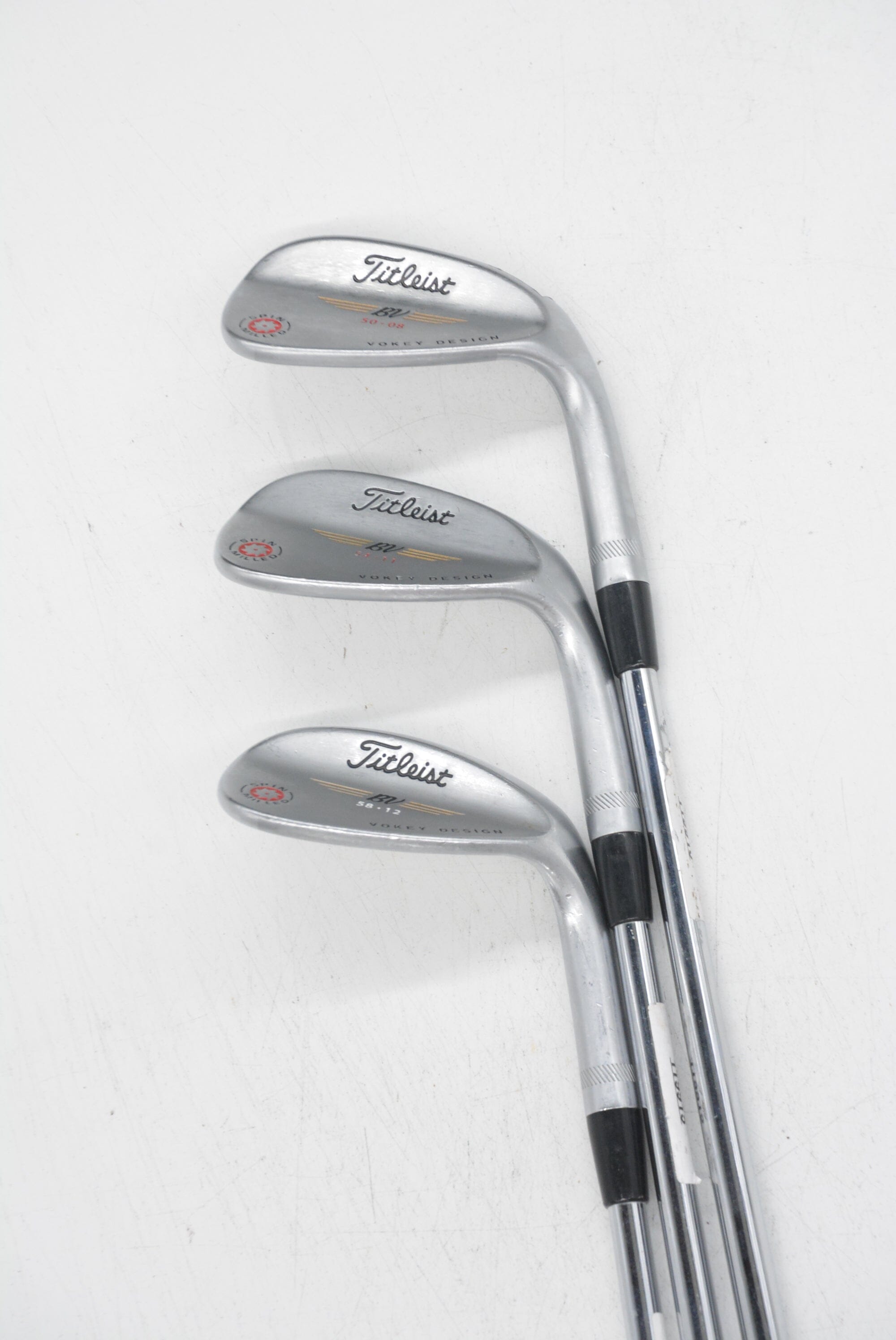 Titleist Vokey Spin Milled 50, 54, 58 Degree Wedge Set S Flex Golf Clubs GolfRoots 