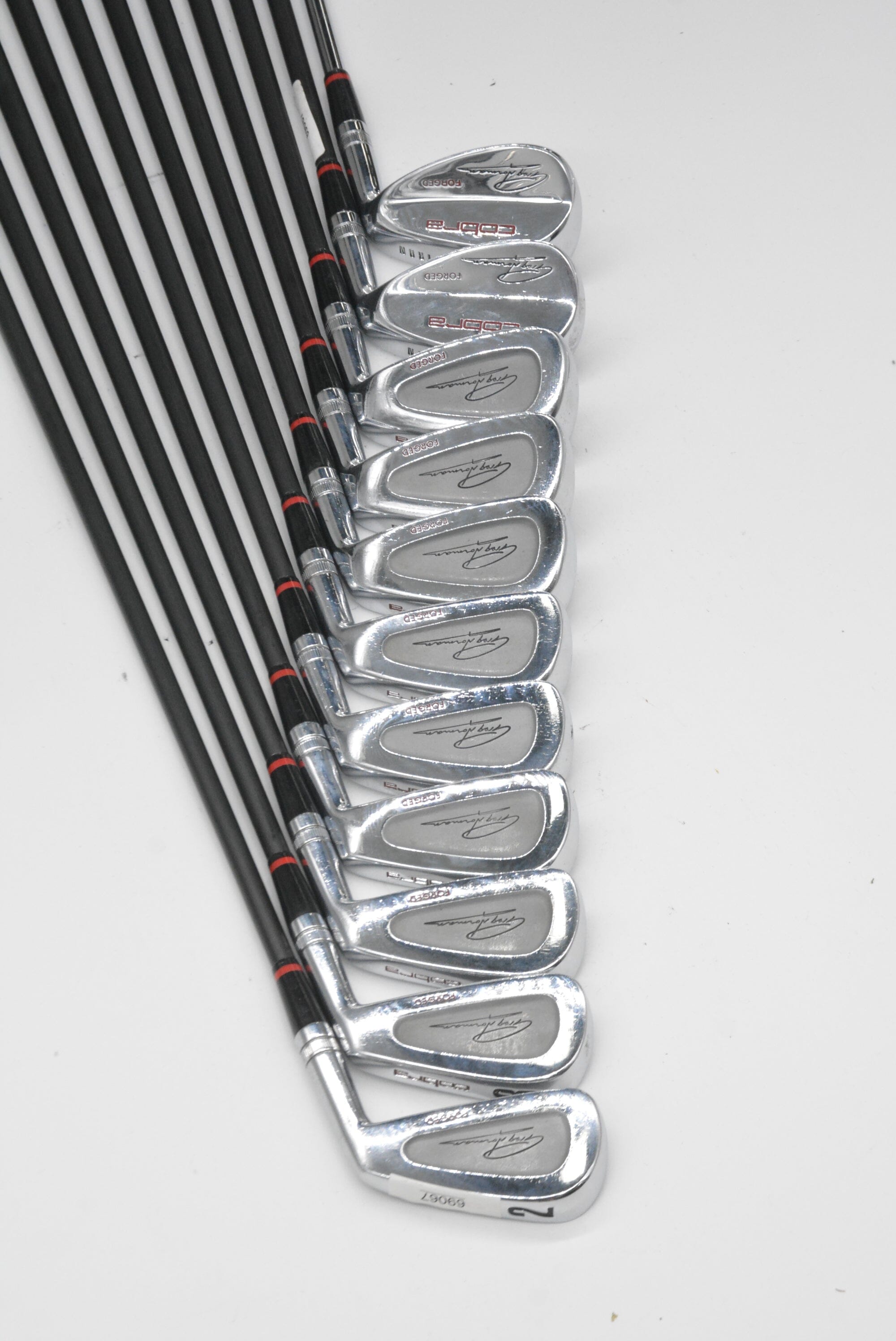 Cobra Greg Norman 2-PW, SW-LW Iron Set S Flex -0.25" Golf Clubs GolfRoots 