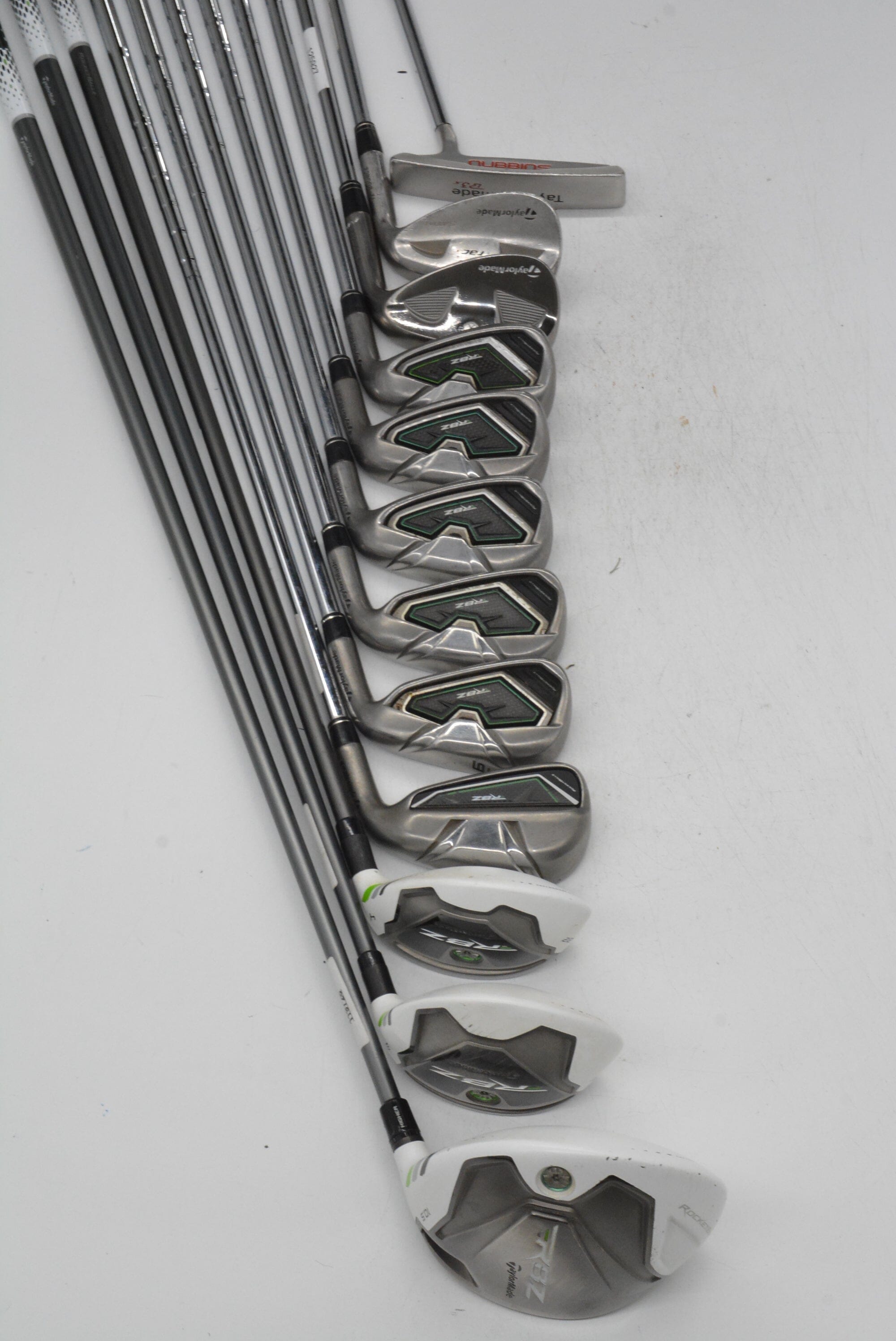 TaylorMade Rocketballz Mixed Full Set R Flex +0.25" Golf Clubs GolfRoots 