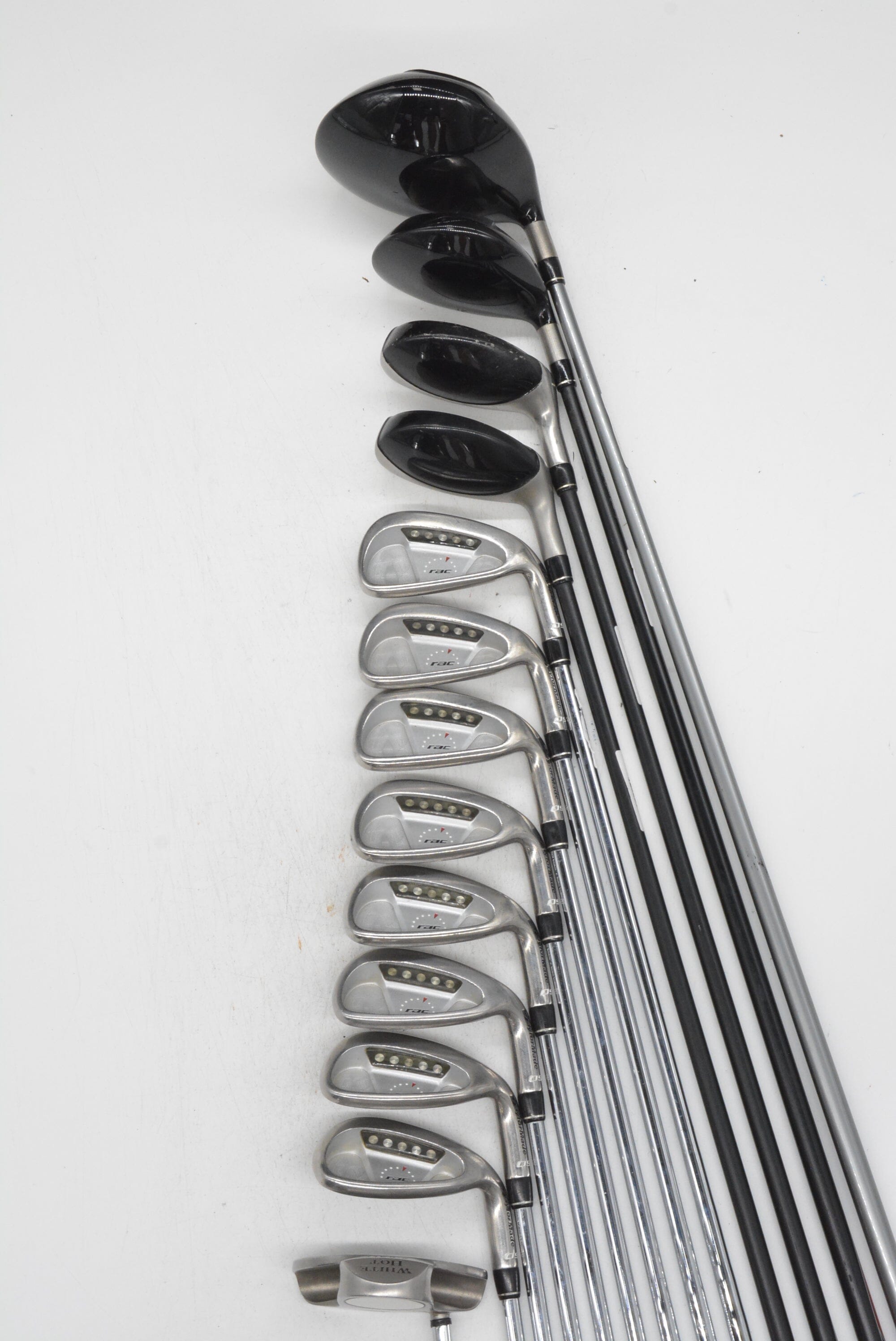 TaylorMade Rac OS Mixed Full Set R Flex +0.5" Golf Clubs GolfRoots 