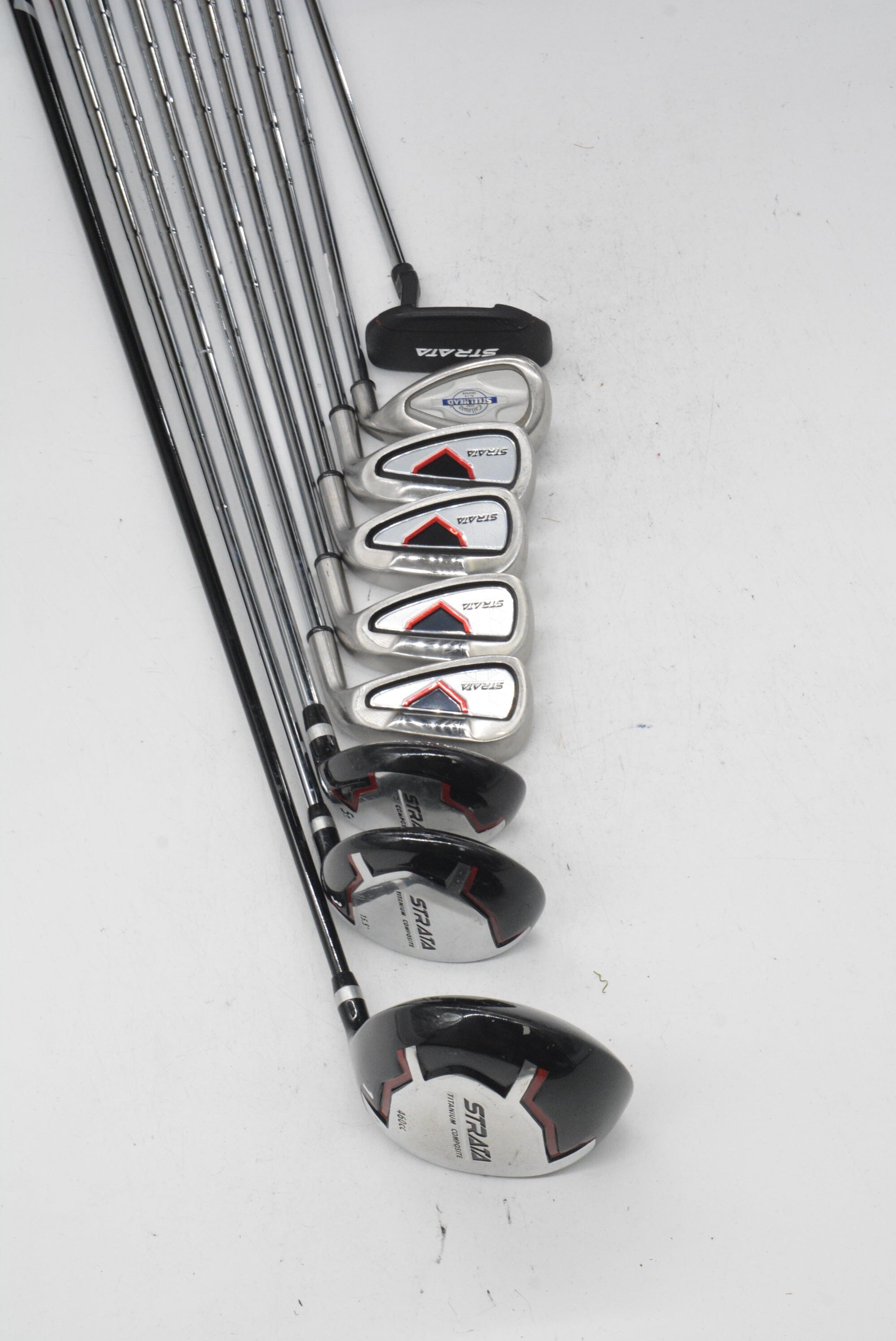 Strata Steel Mixed Full Set R Flex -0.25" Golf Clubs GolfRoots 