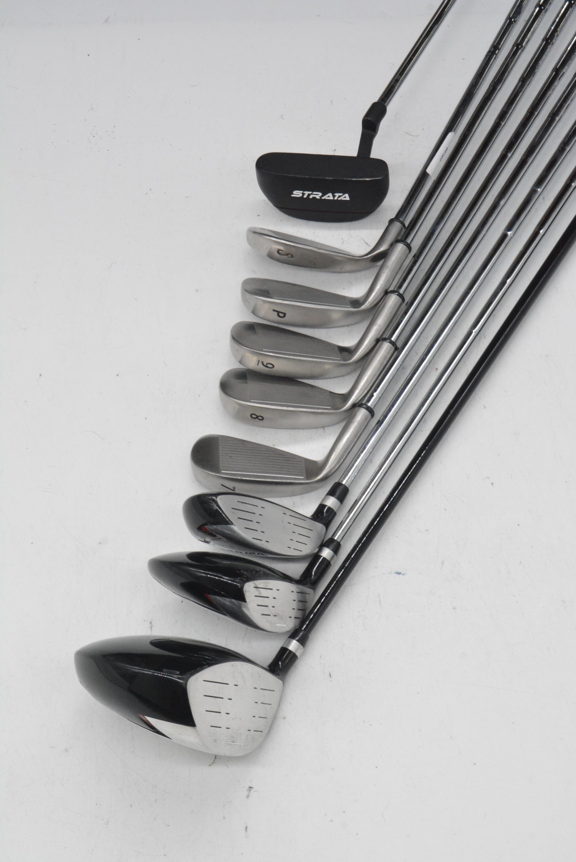 Strata Steel Mixed Full Set R Flex -0.25" Golf Clubs GolfRoots 