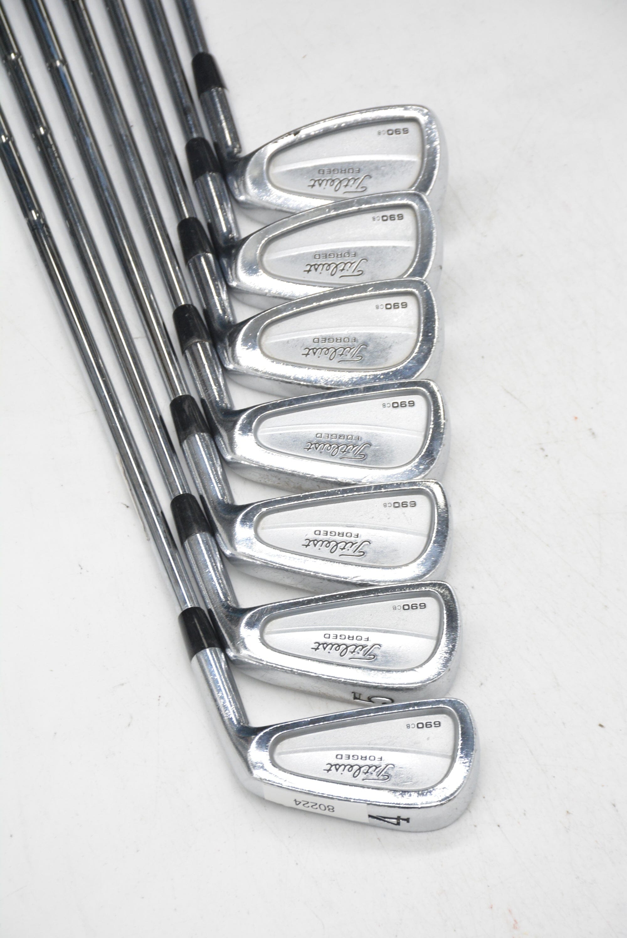 Titleist 690 CB Forged 4-PW Iron Set S Flex -0.25" Golf Clubs GolfRoots 