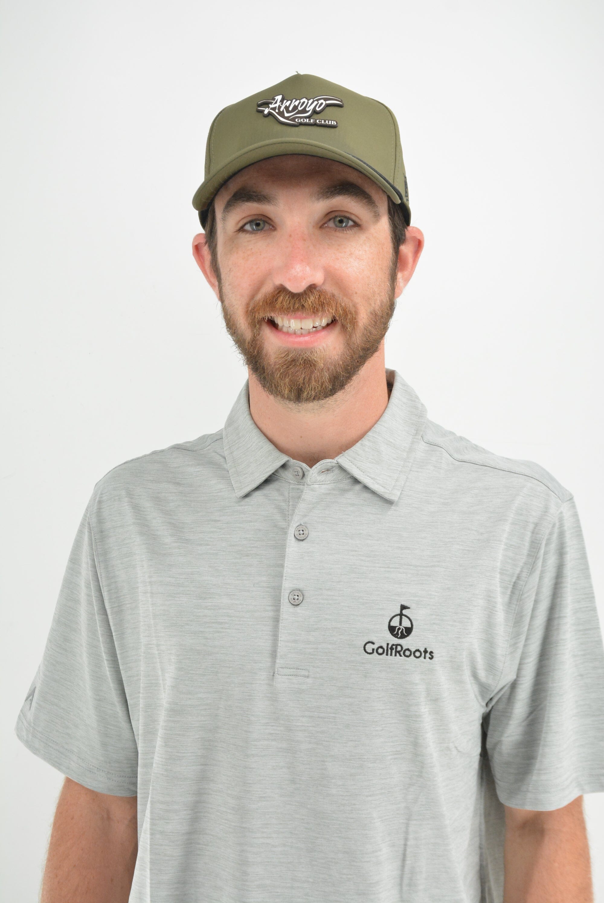 GolfRoots Gray Heathered Polo GolfRoots 