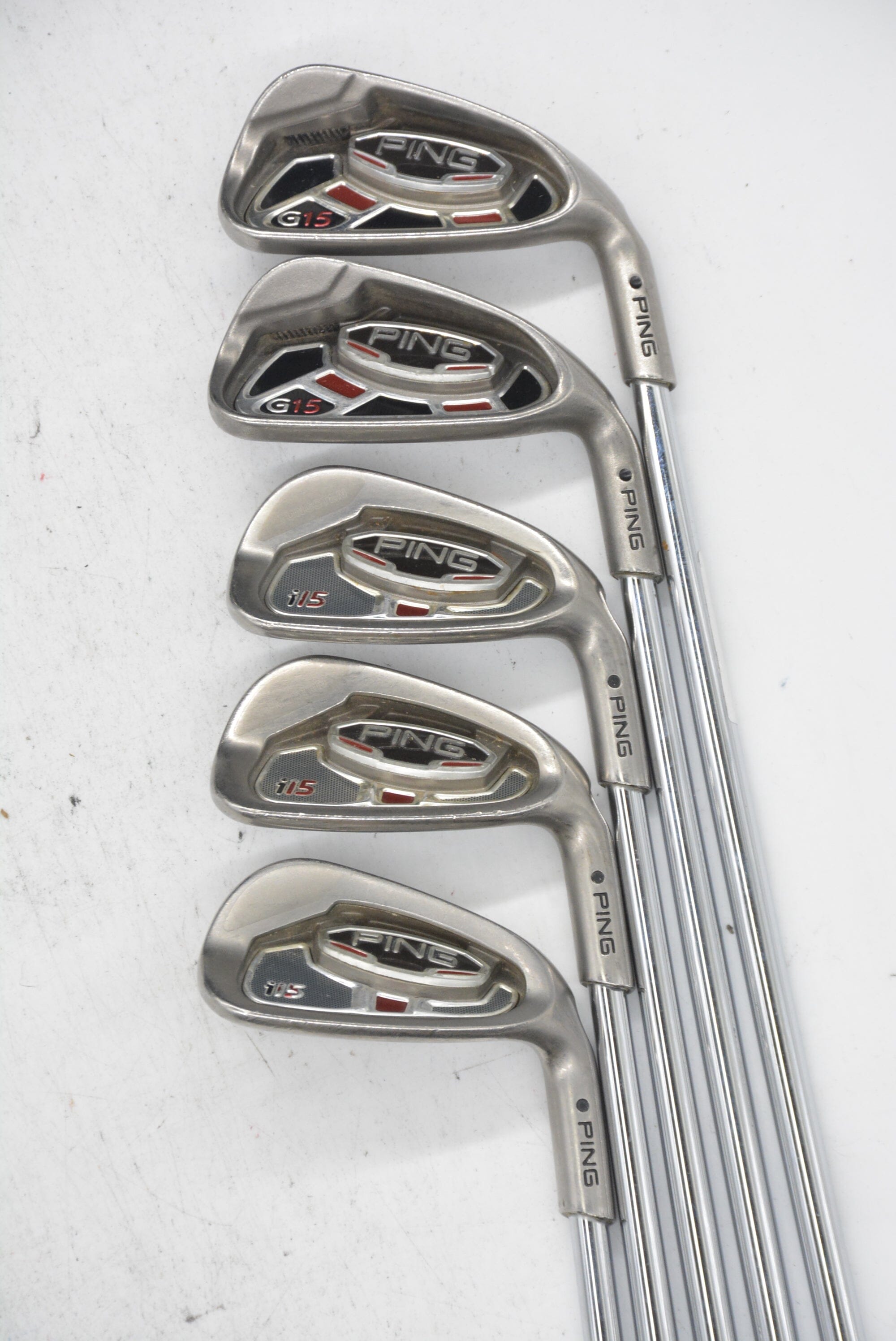 Ping G15/i15 Combo 6-PW Iron Set R Flex -0.25" Golf Clubs GolfRoots 