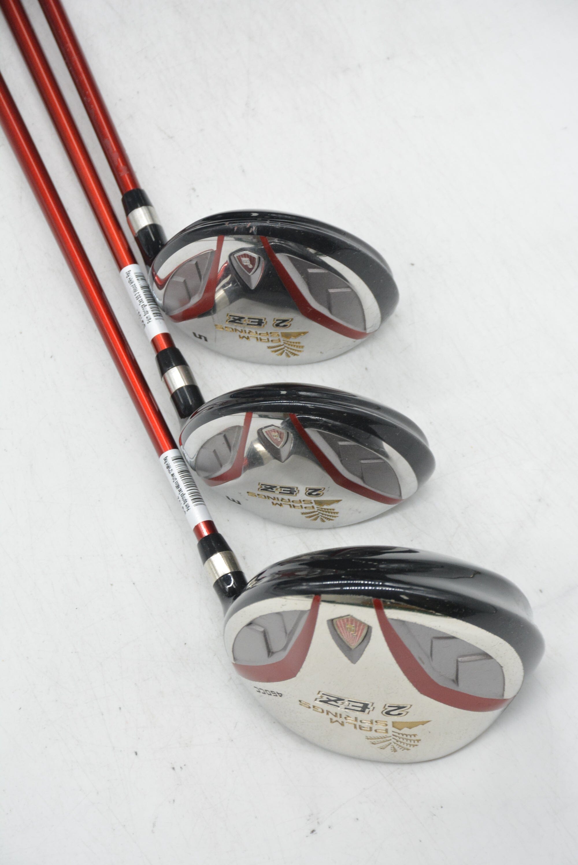 Palm Springs 2 EZ D, 3W, 5W Wood Set R Flex Golf Clubs GolfRoots 