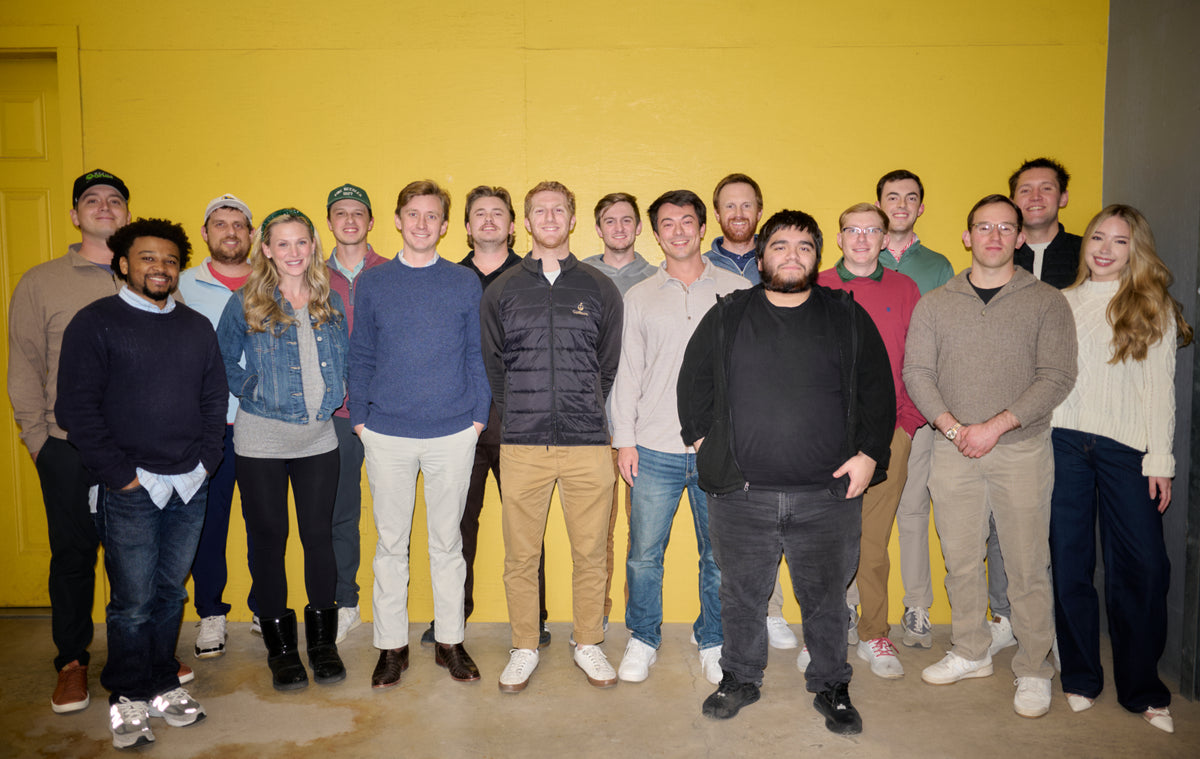 The GolfRoots team at the warehouse