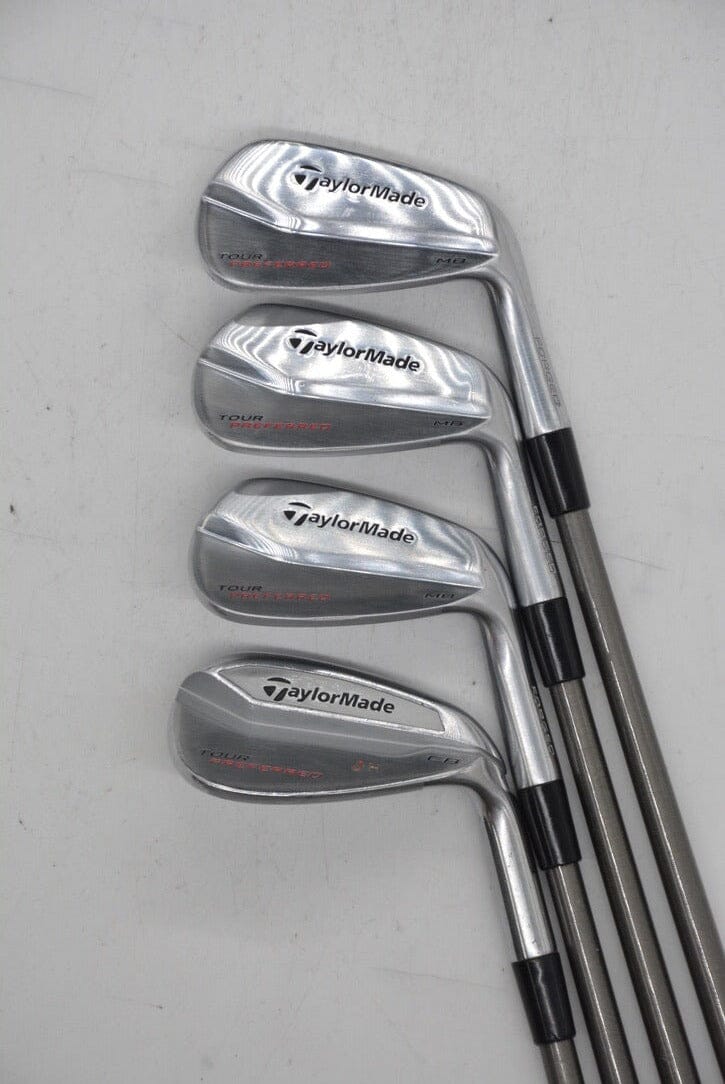 TaylorMade Tour Preferred MB 8-AW Iron Set S Flex 36" Golf Clubs GolfRoots 
