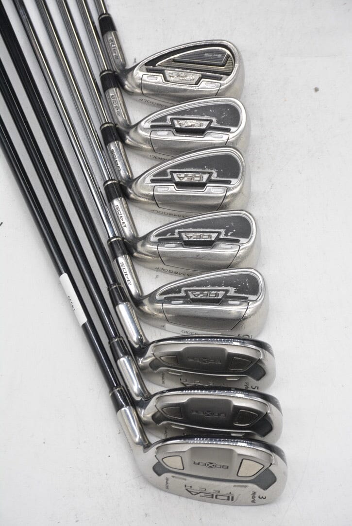 Adams Idea Tech A4Os 3-5H, 6-PW Iron Set R Flex +0.75" Golf Clubs GolfRoots 