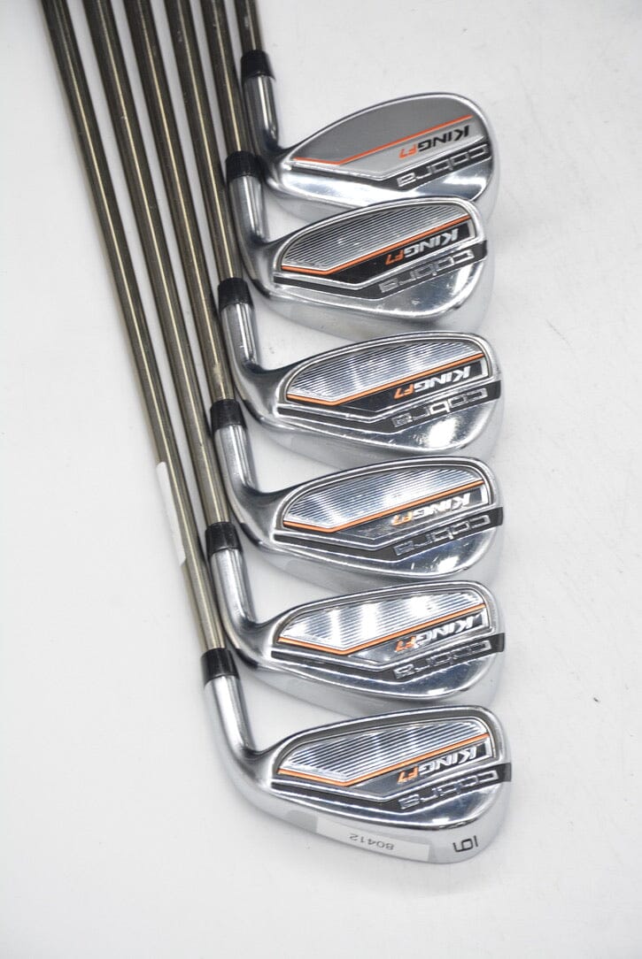 Cobra King F7 6-PW, SW Iron Set R Flex -0.25" Golf Clubs GolfRoots 