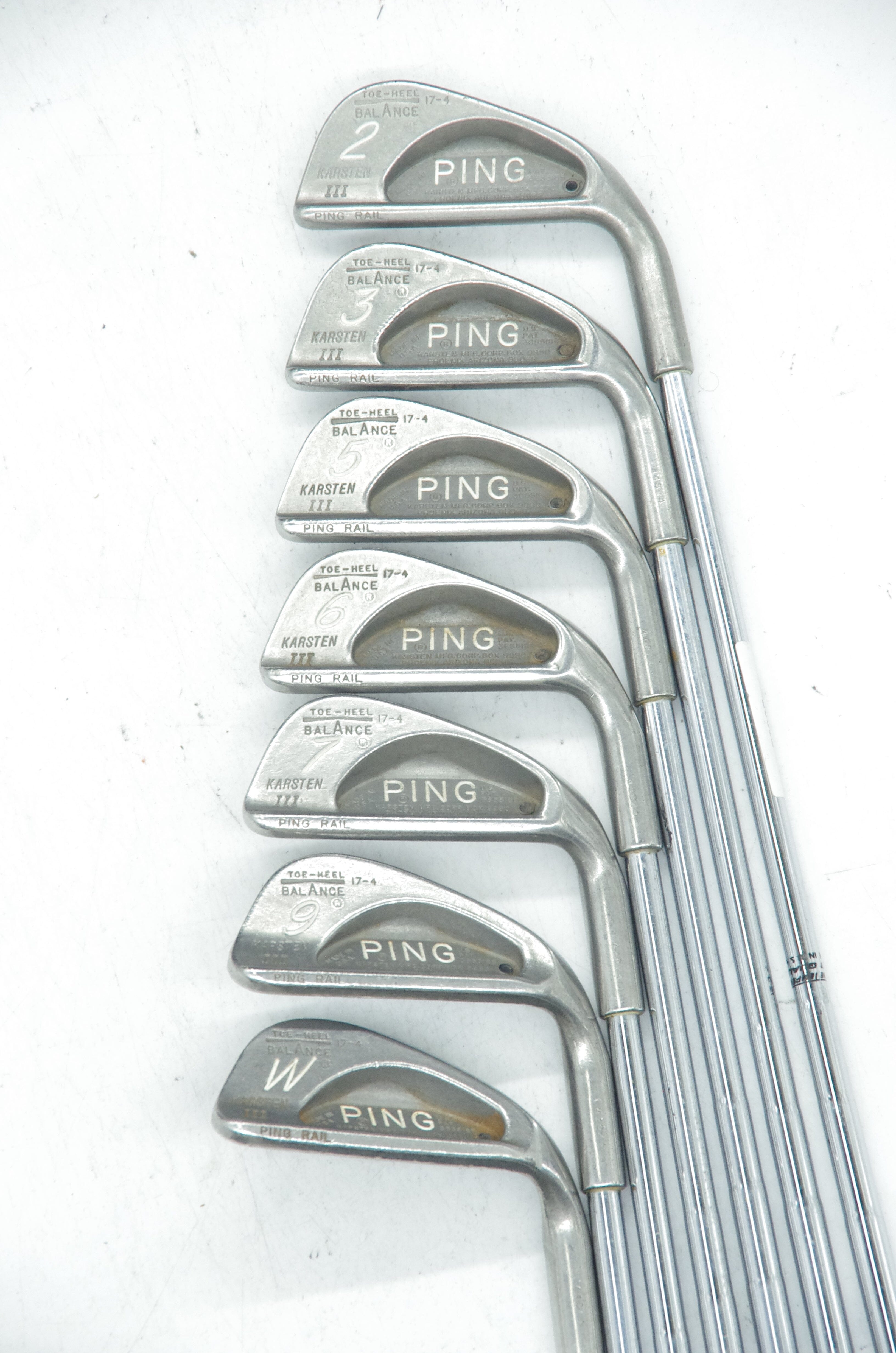 Ping Karsten III 2,3,5-7,9,PW Iron Set S Flex -0.5" Golf Clubs GolfRoots 