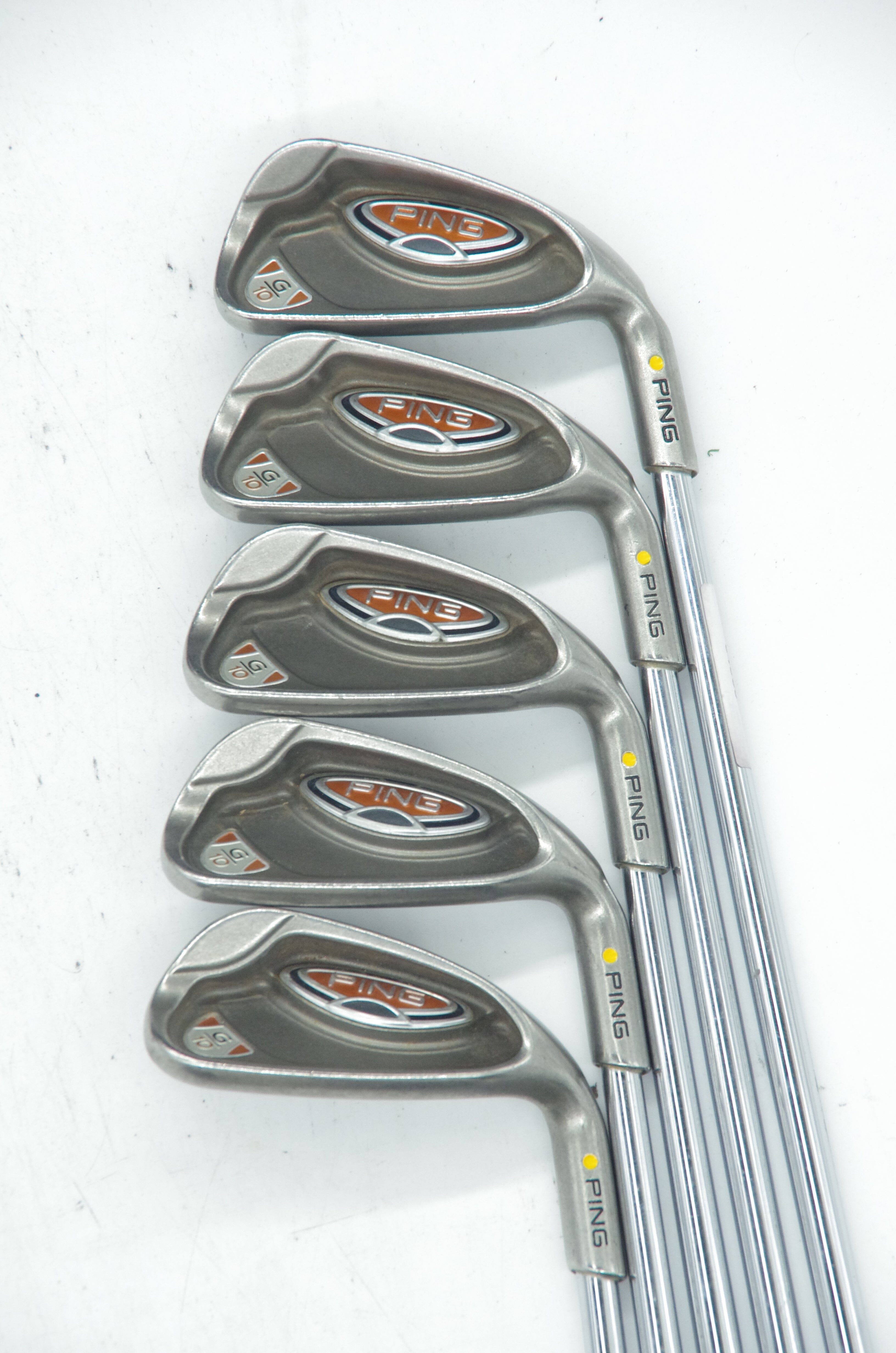 Ping G10 5, 7-PW Iron Set R Flex -0.25" Golf Clubs GolfRoots 