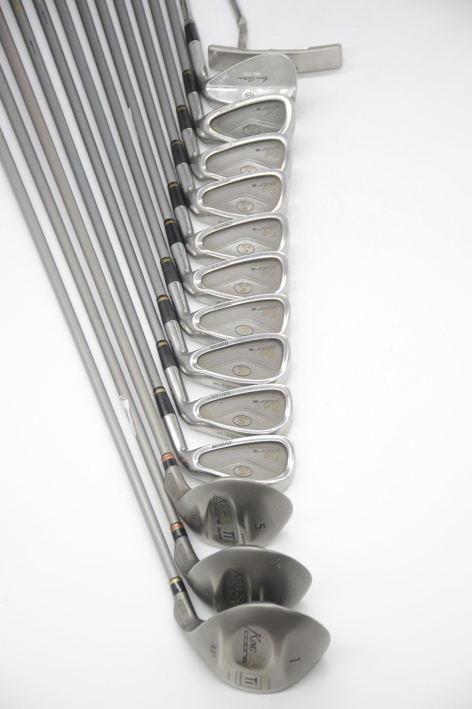 Cobra King Cobra Oversize Mixed Full Set S Flex -0.5" Golf Clubs GolfRoots 