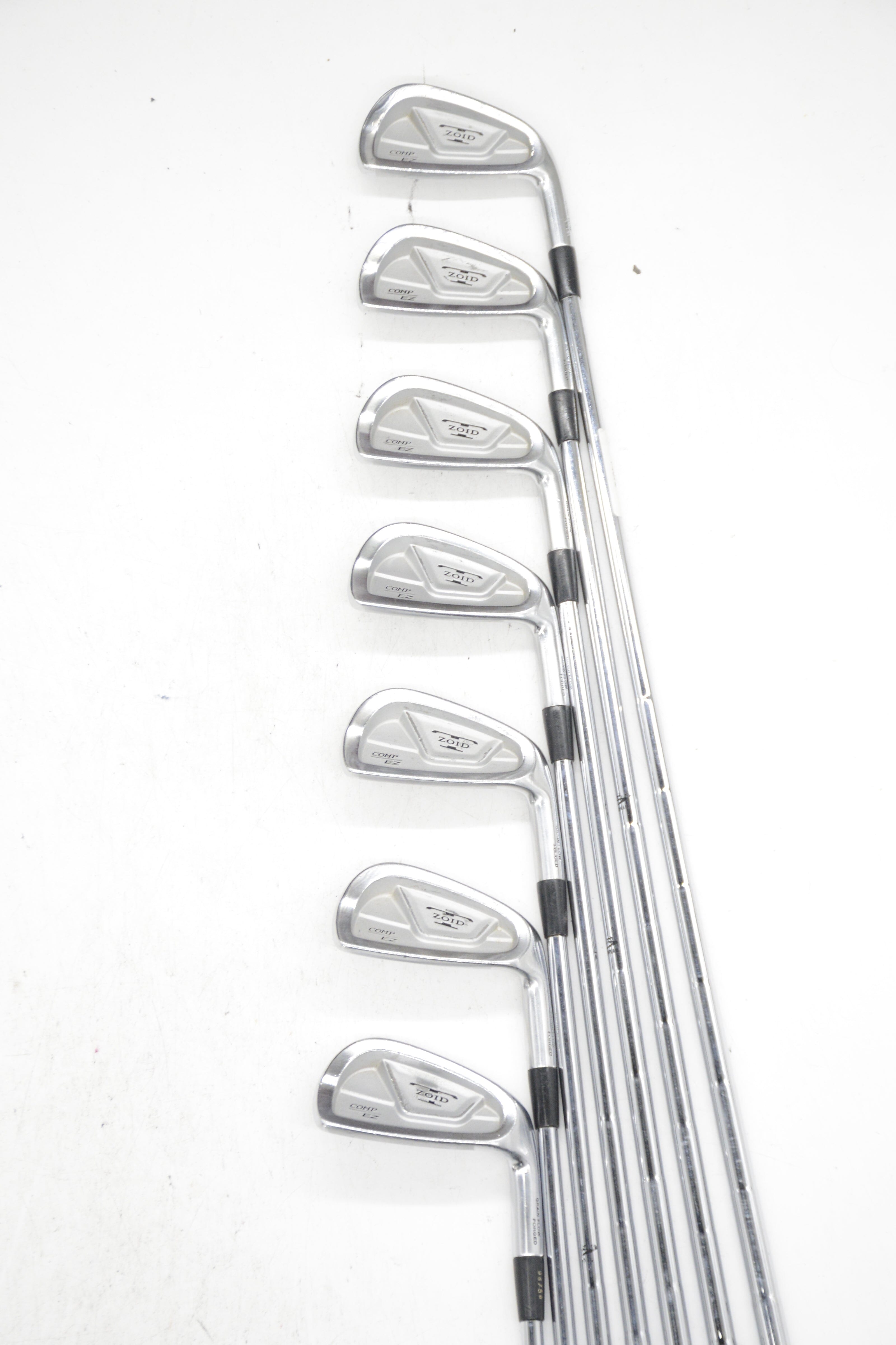 Mizuno T-Zoid Comp EZ 3-9 Iron Set S Flex +0.75" Golf Clubs GolfRoots 