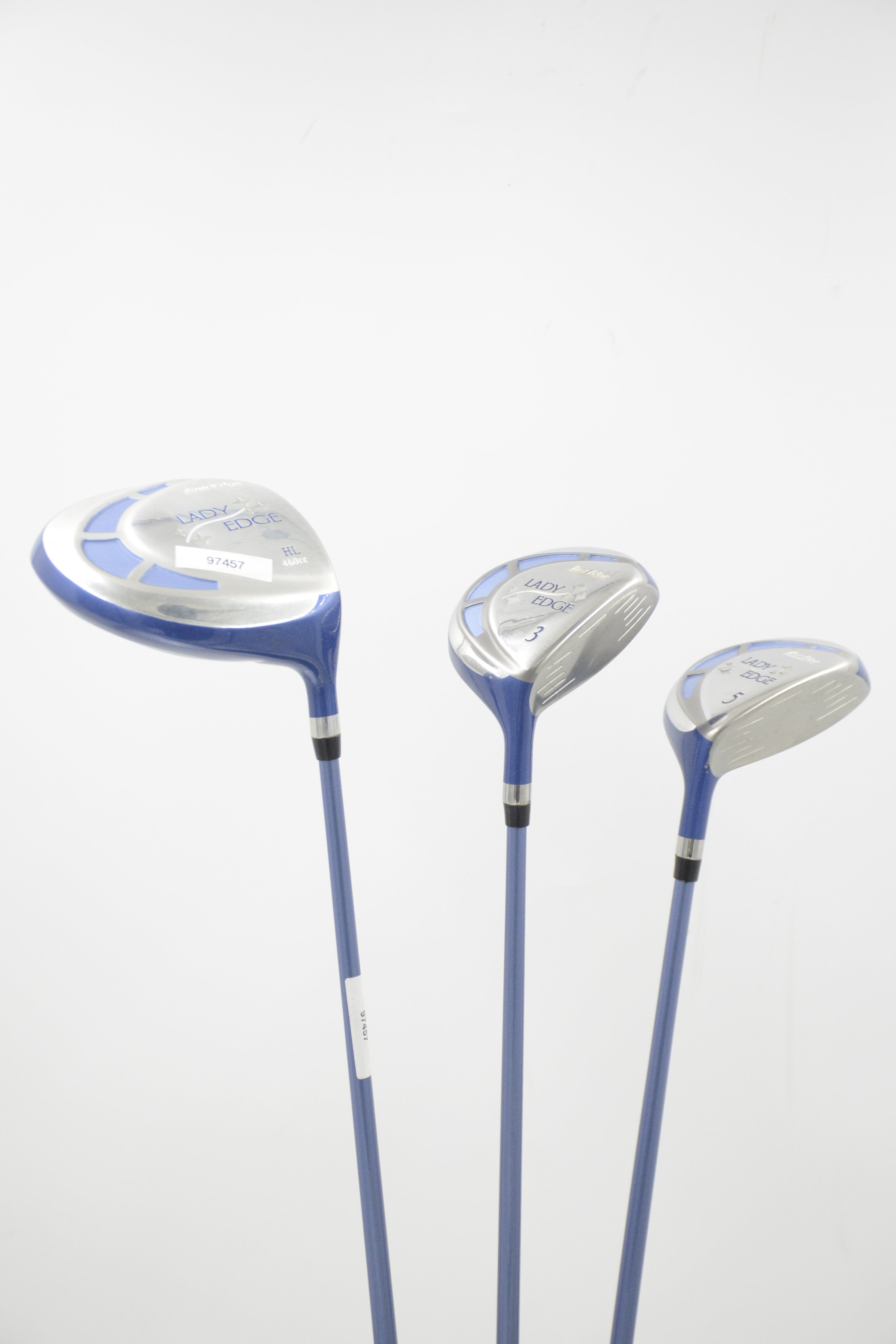 Women's Tour Edge Lady Edge D, 3W, 5W Wood Set W Flex Golf Clubs GolfRoots 