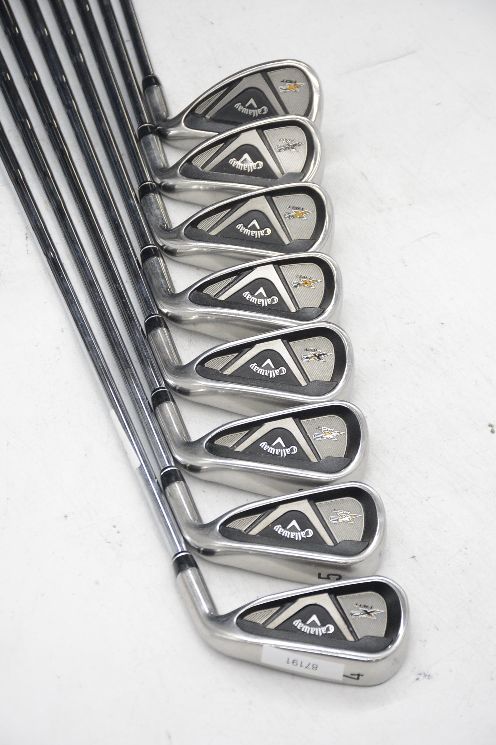 Callaway X2 Hot 4-PW,SW Iron Set R Flex Std Length Golf Clubs GolfRoots 