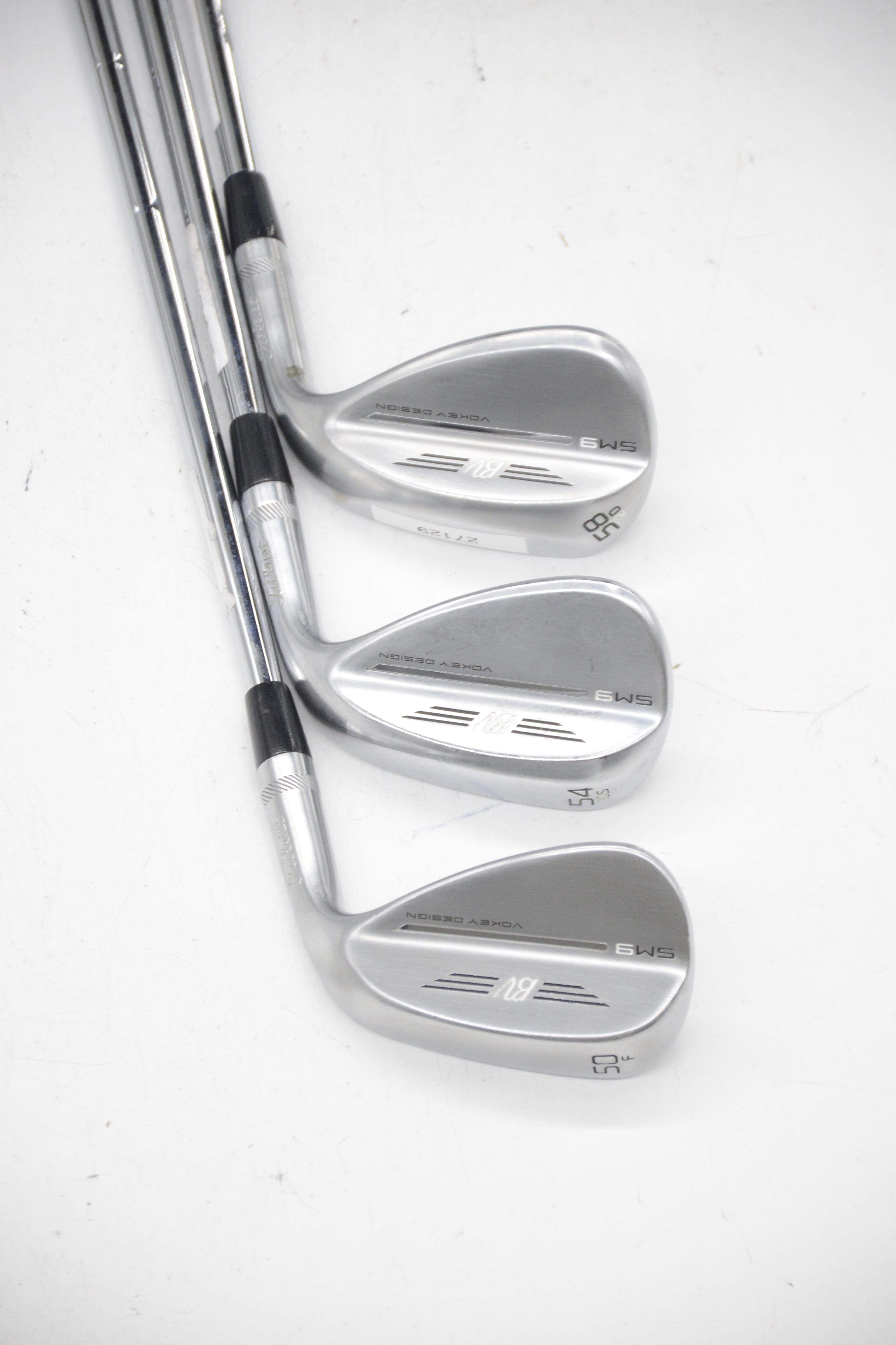 Titleist Vokey SM9 Tour Chrome 50, 54, 58 Degree Wedge Set Wedge Flex Golf Clubs GolfRoots 