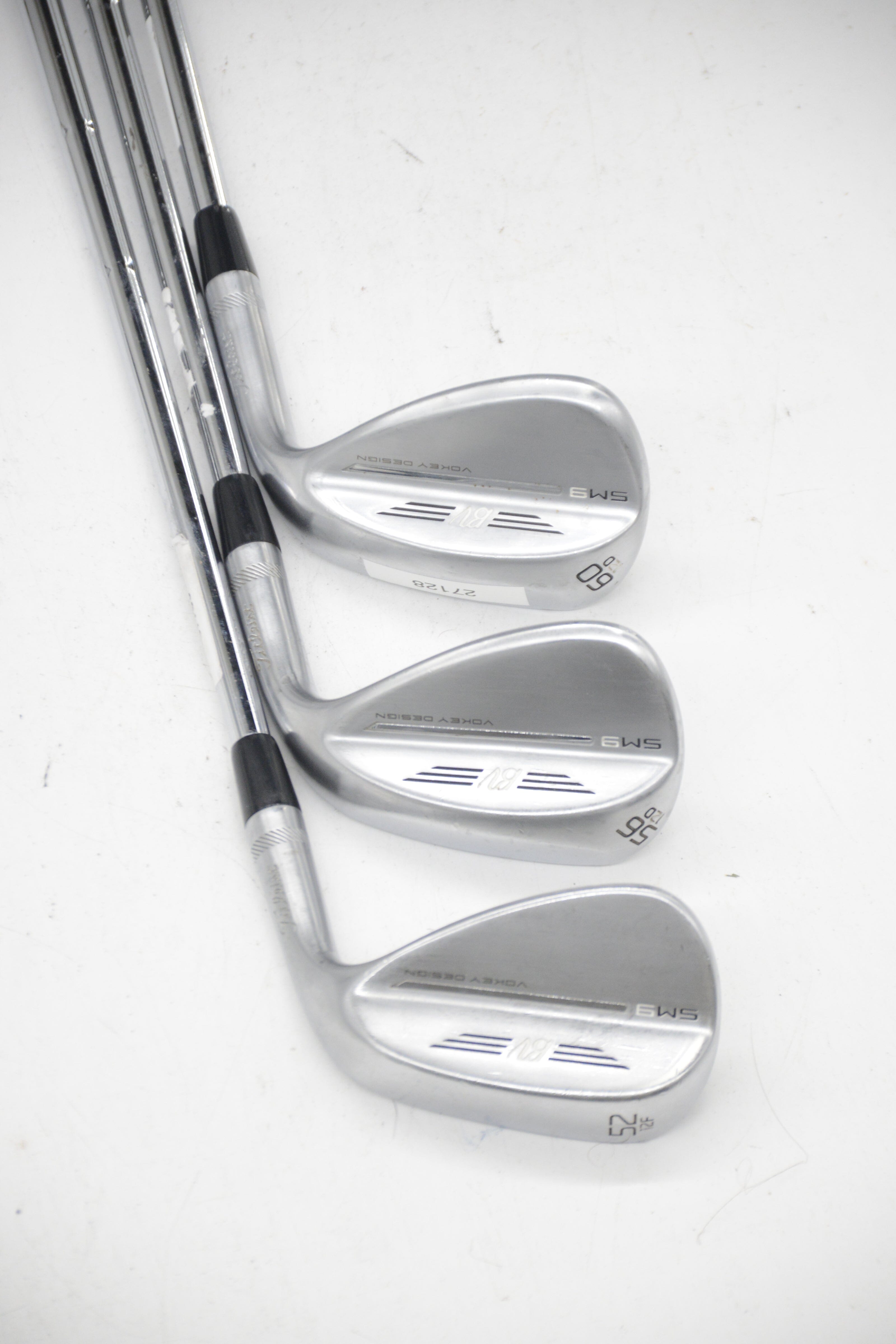 Titleist Vokey SM9 Tour Chrome 52, 56, 60 Degree Wedge Set Wedge Flex Golf Clubs GolfRoots 