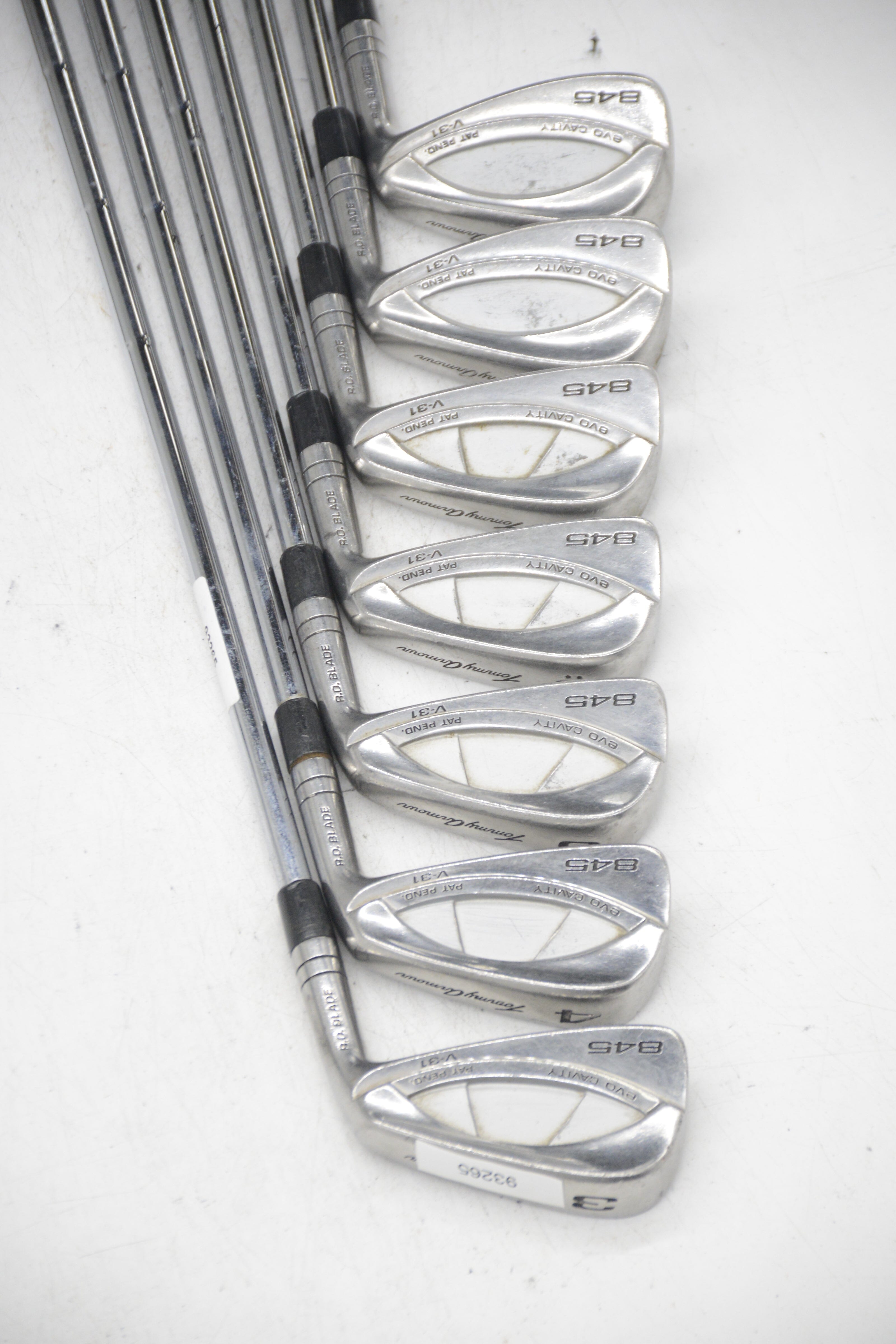 Tommy Armour 845 Evo V-31 3-9 Iron Set R Flex -0.25" Golf Clubs GolfRoots 