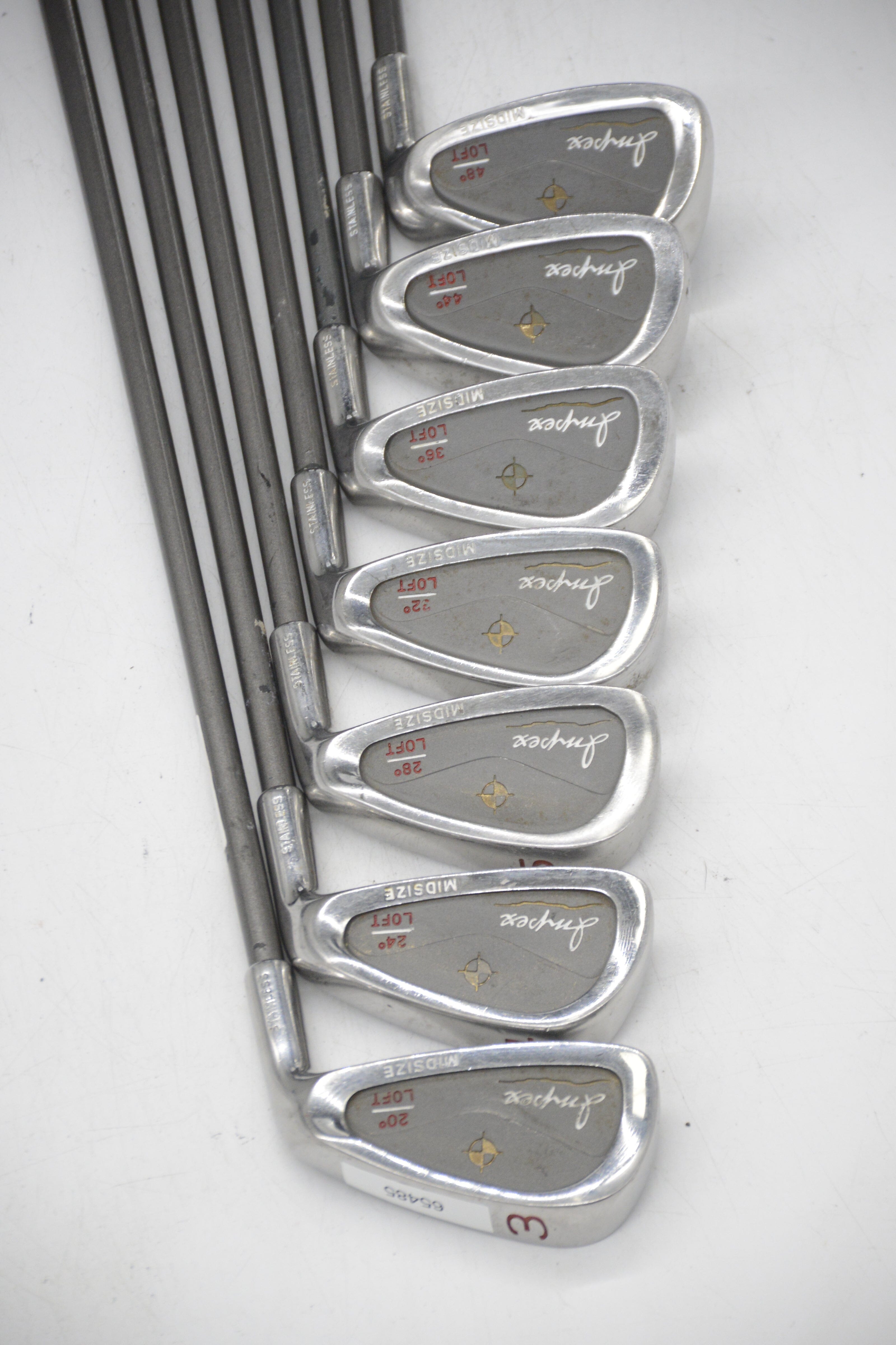 Impex Midsize 3-7, 9, PW Iron Set S Flex Std Length Golf Clubs GolfRoots 